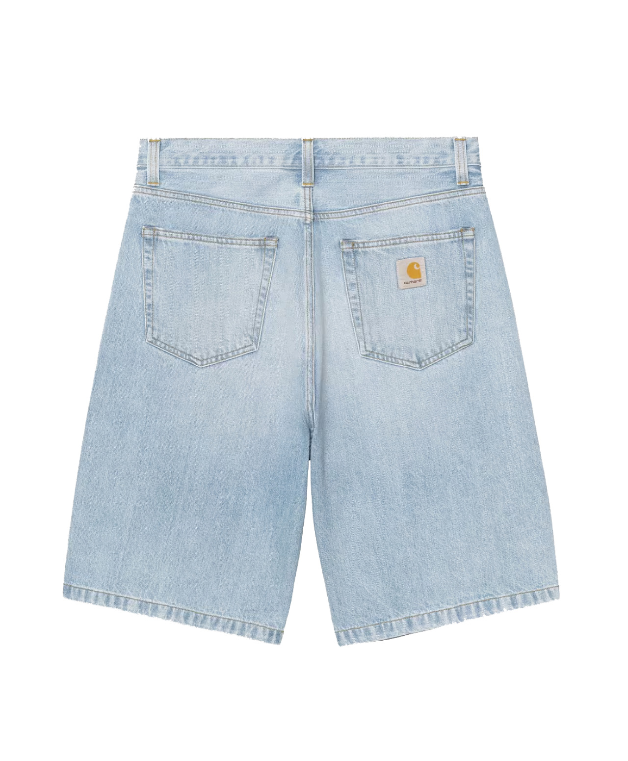 CARHARTT WIP LANDON SHORT BLUE HEAVY WORN BLEACHED