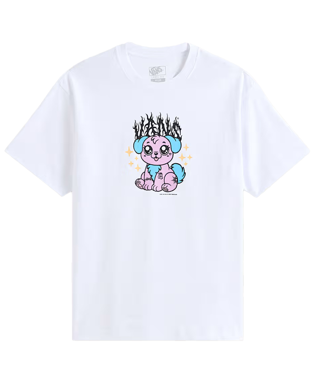 VANS PUPPY LOOSE TEE WHITE