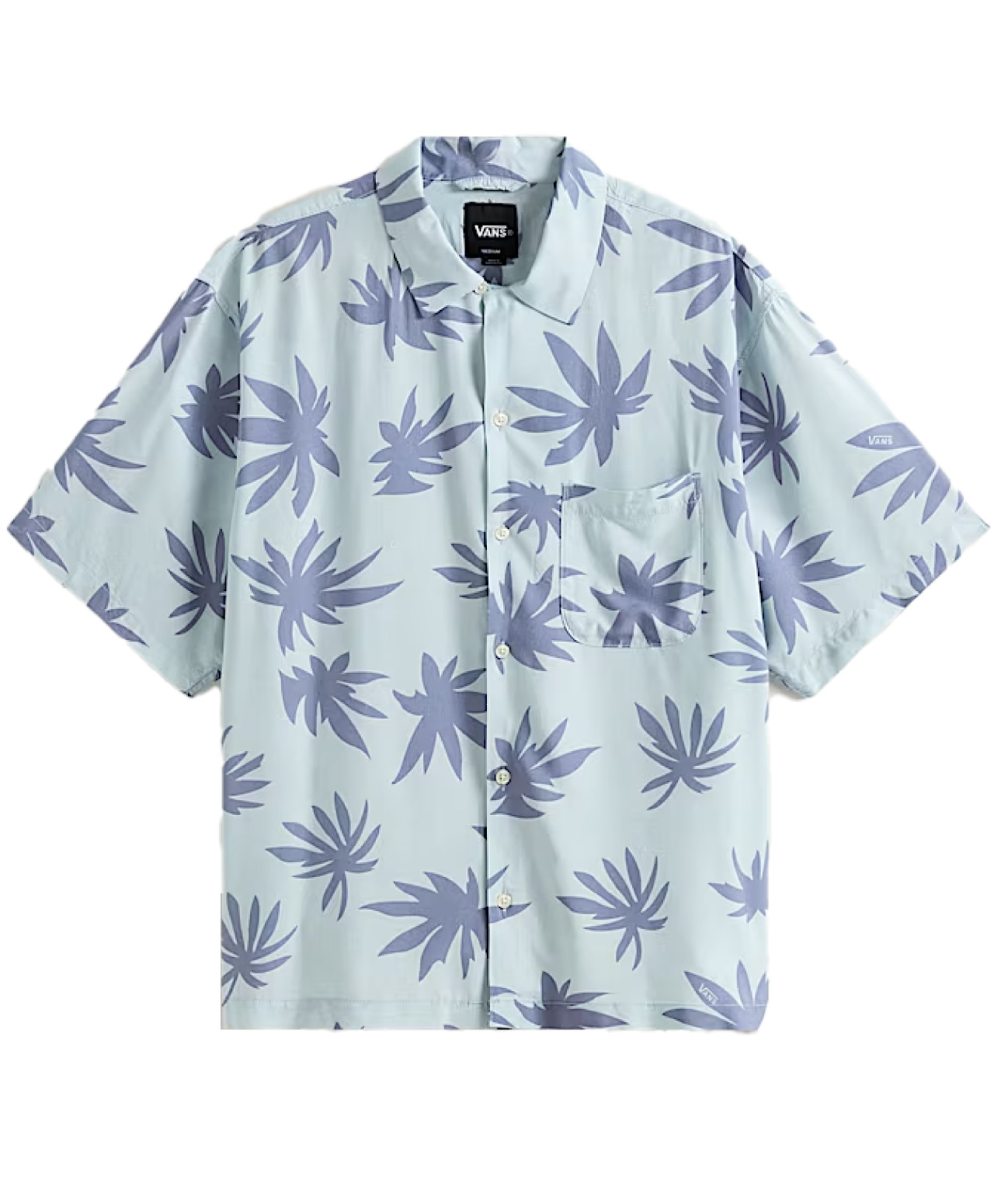 VANS VAN DOREN PRINTED CAMP SHIRT DAWN MIST