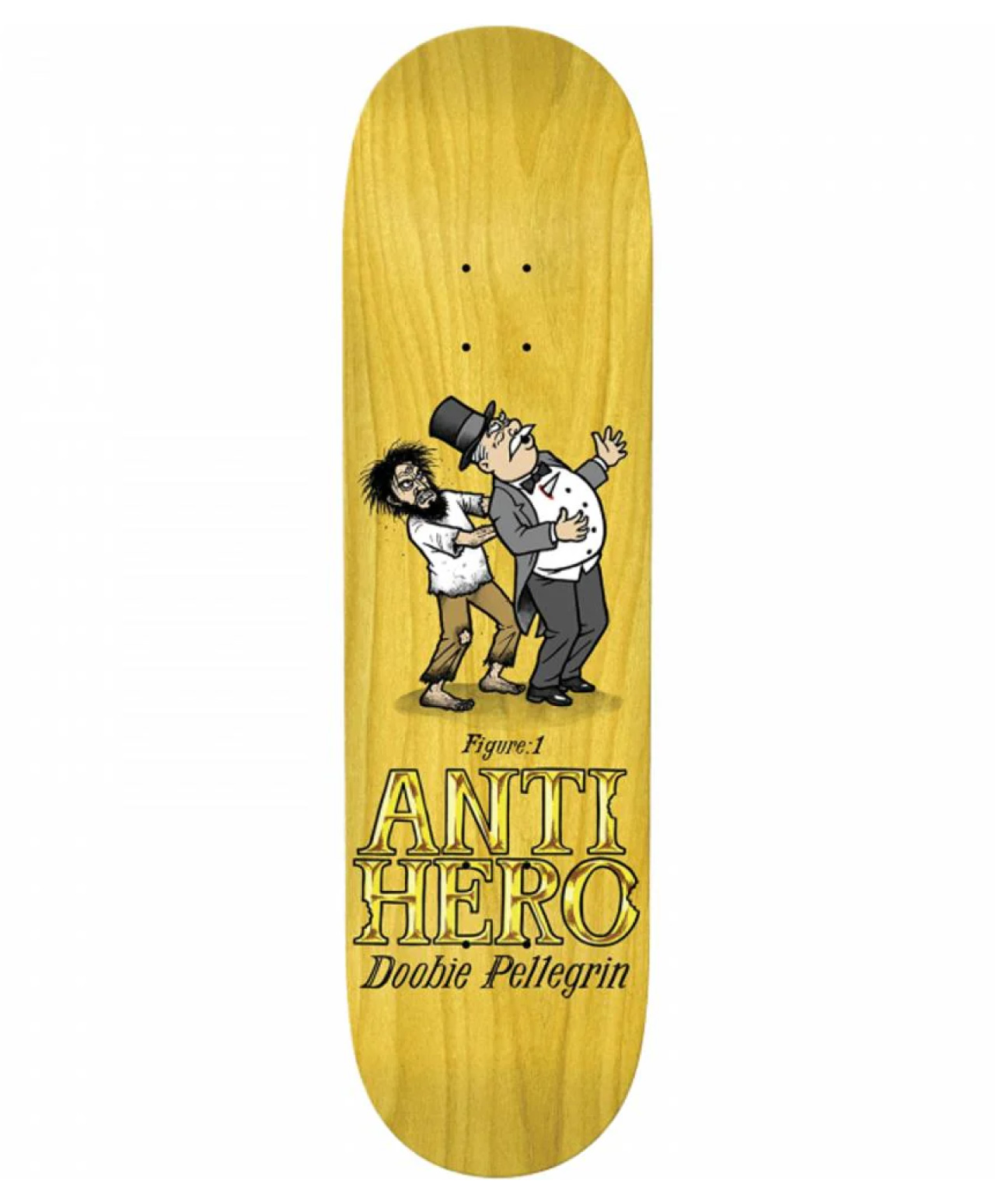 ANTIHERO EAT THE RICH DOOBIE SKATE DECK 8.75 MULTI