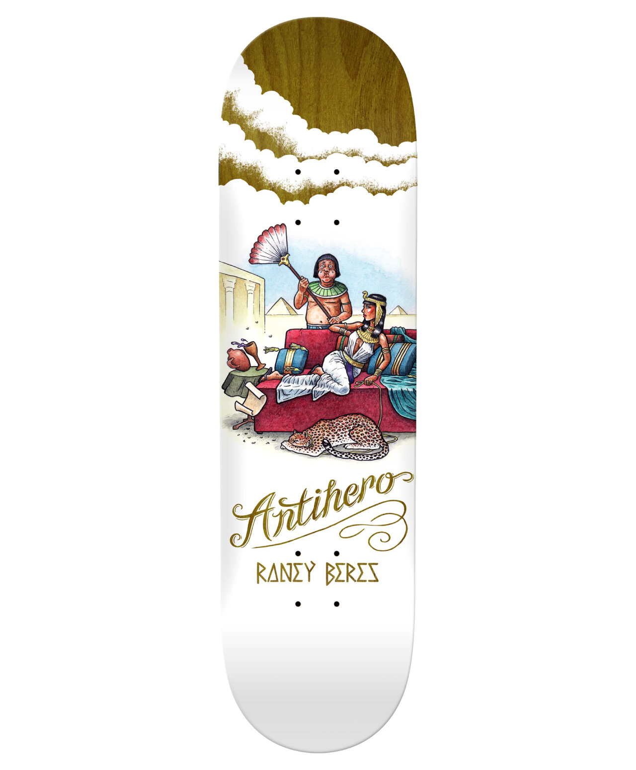 ANTIHERO FLATULENT BEAUTIES BERES SKATE DECK 8.75 MULTI