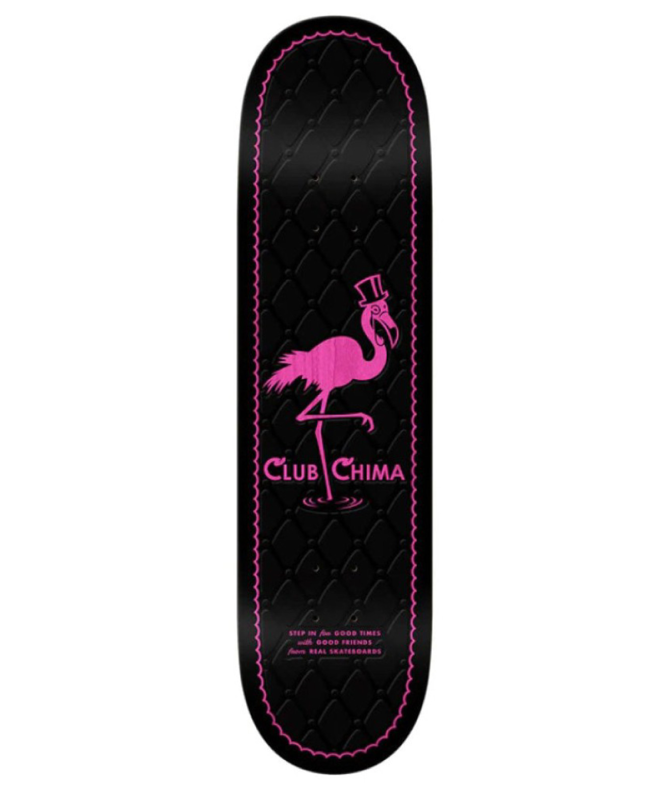 REAL CLUB FERGUSON SKATE DECK 8.06 BLACK