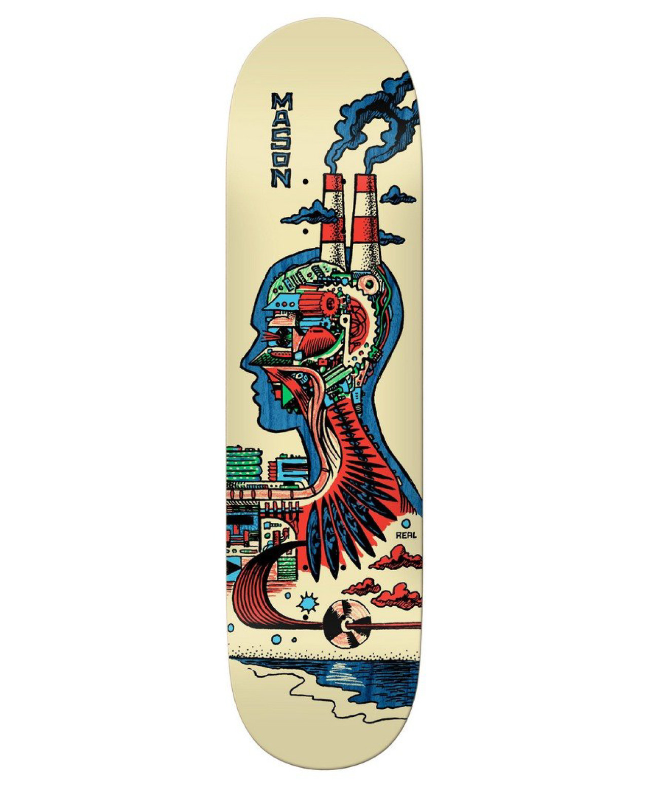 REAL ARTIFICIAL MASON SKATE DECK 8.28 MULTI