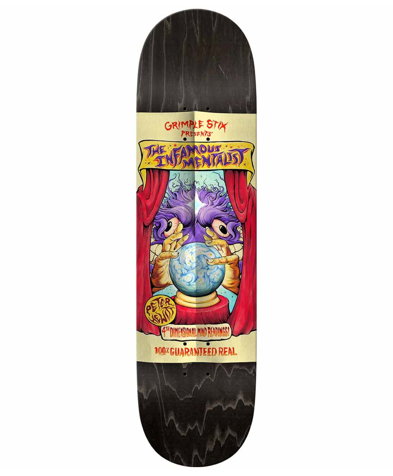 ANTIHERO GRIMPLE SIDESHOW HEWITT SKATE DECK MULTI