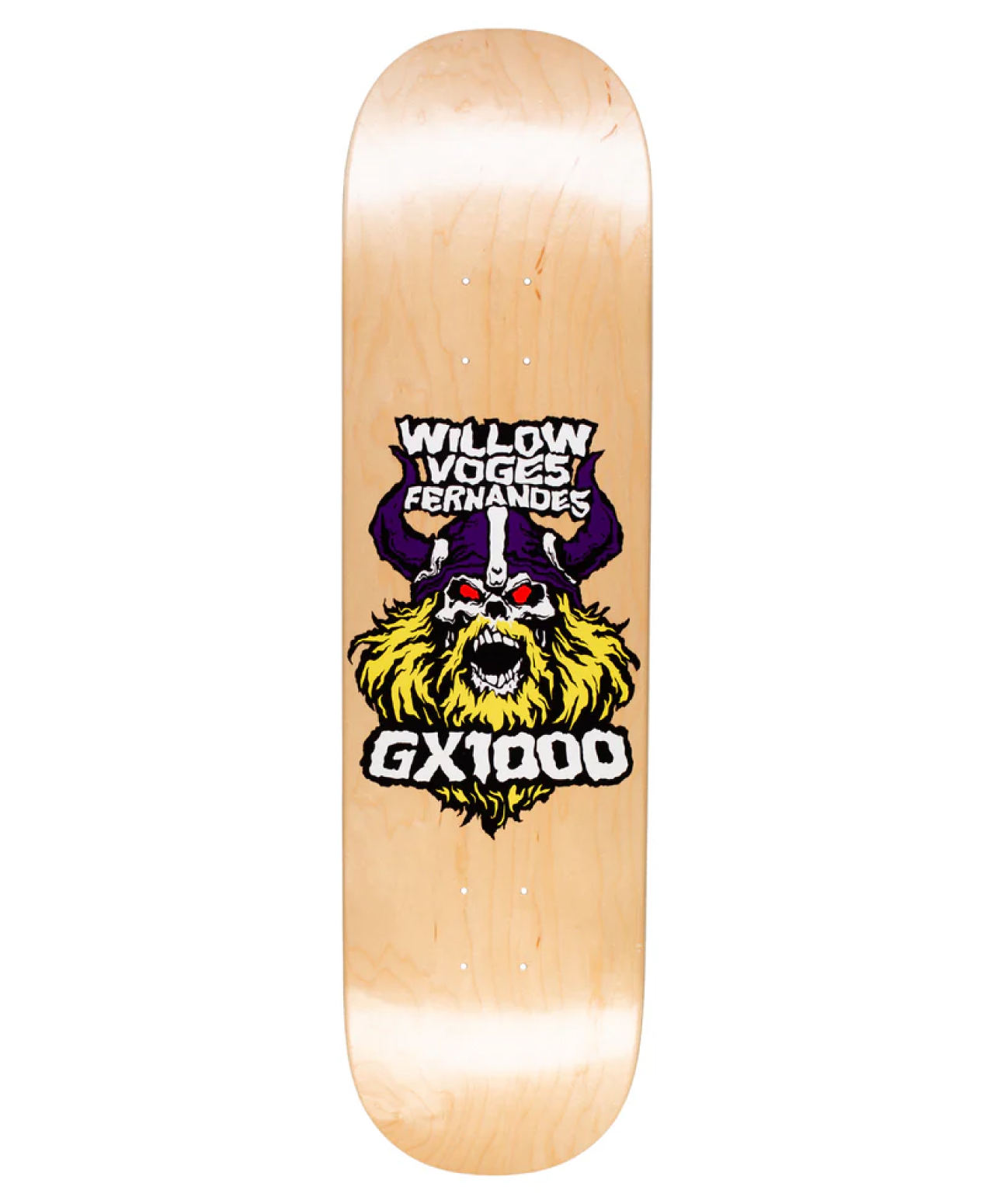 GX1000 VIKING WILLOW SKATE DECK NATURAL
