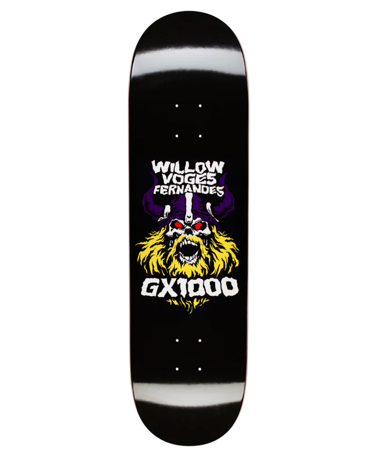 GX1000 VIKING WILLOW SKATE DECK BLACK