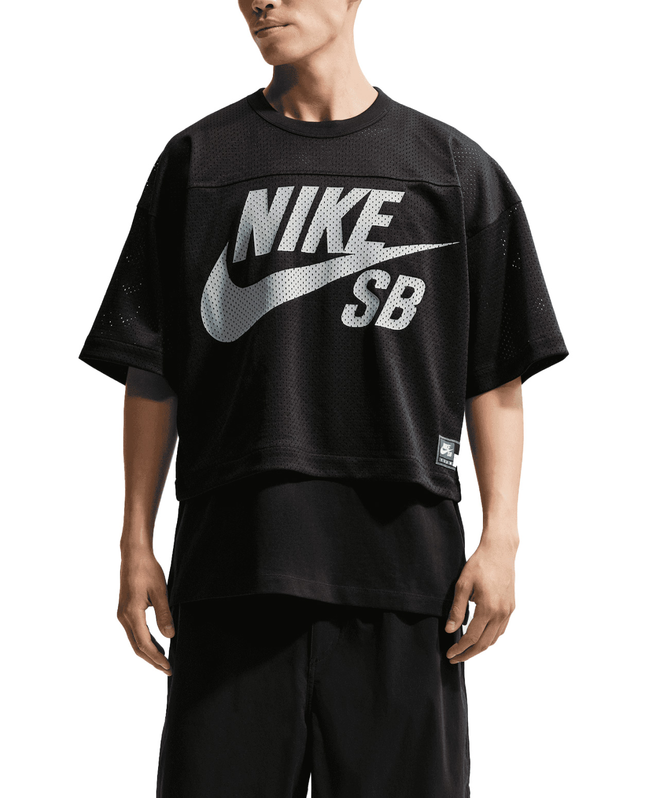 NIKE SB MESH FOOTBALL JERSEY BLACK/WHITE