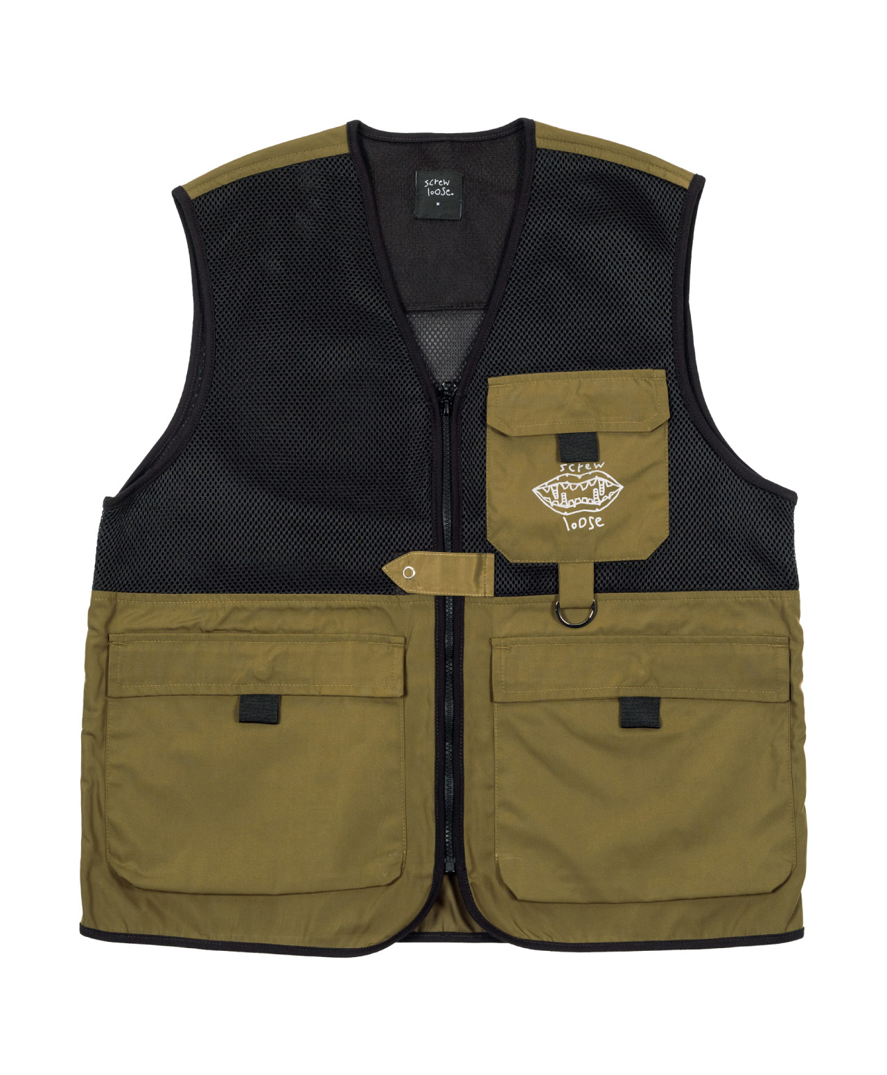 SCREW LOOSE UTILITY VEST BROWN/BLACK