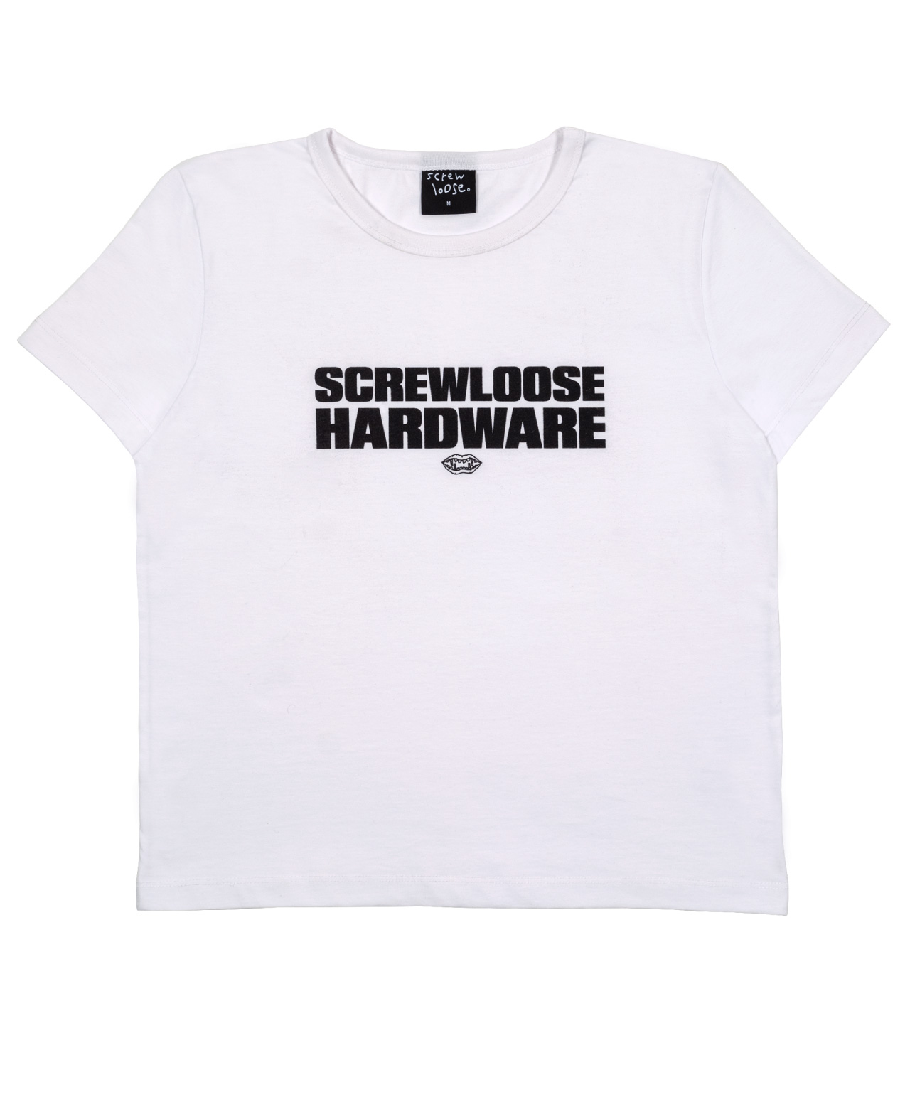 SCREW LOOSE SECURITY GIRLS TEE WHITE