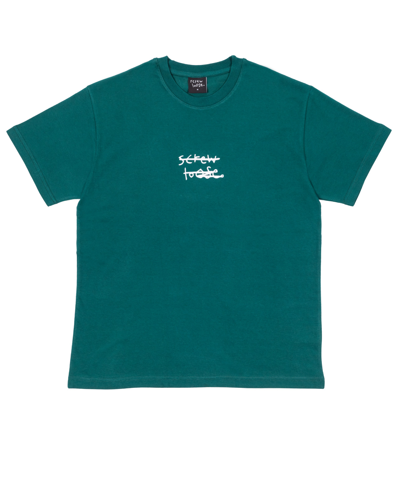 SCREW LOOSE BASIC TEE FOREST GREEN