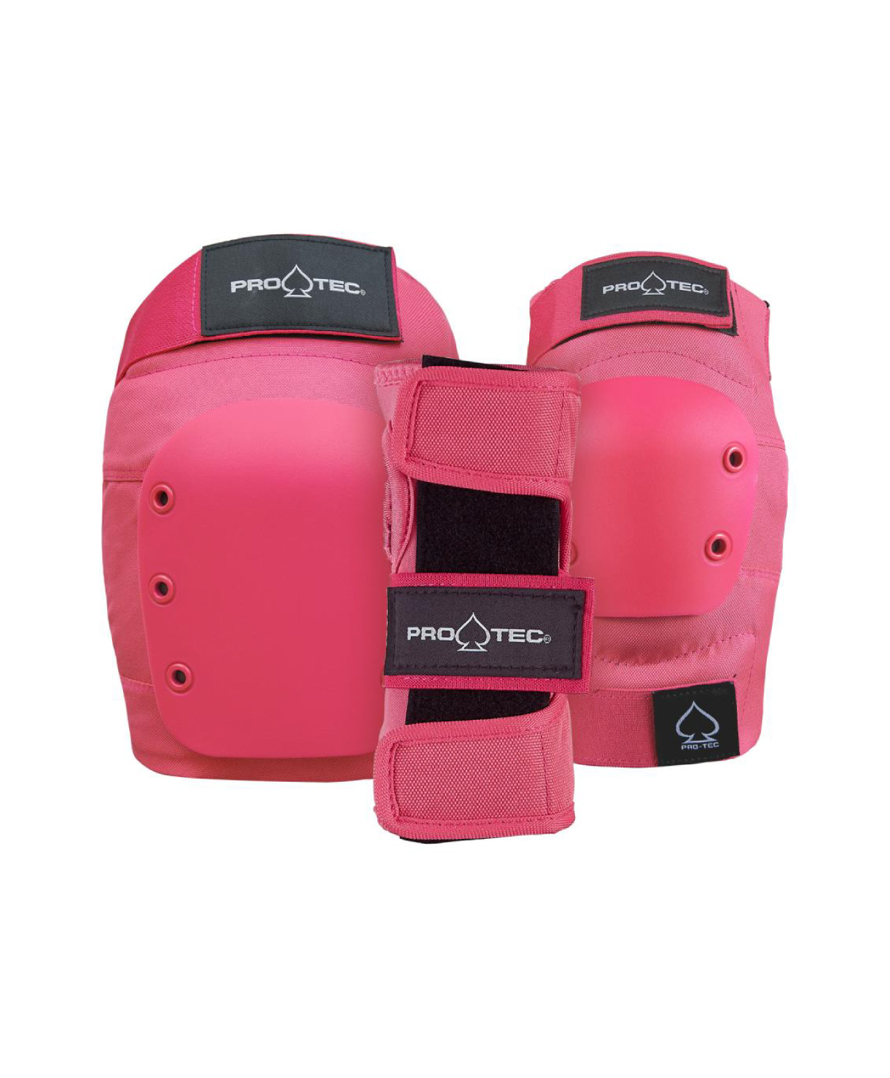 PRO-TEC STREET GEAR JUNIOR 3-PACK OPEN PAD SET PINK