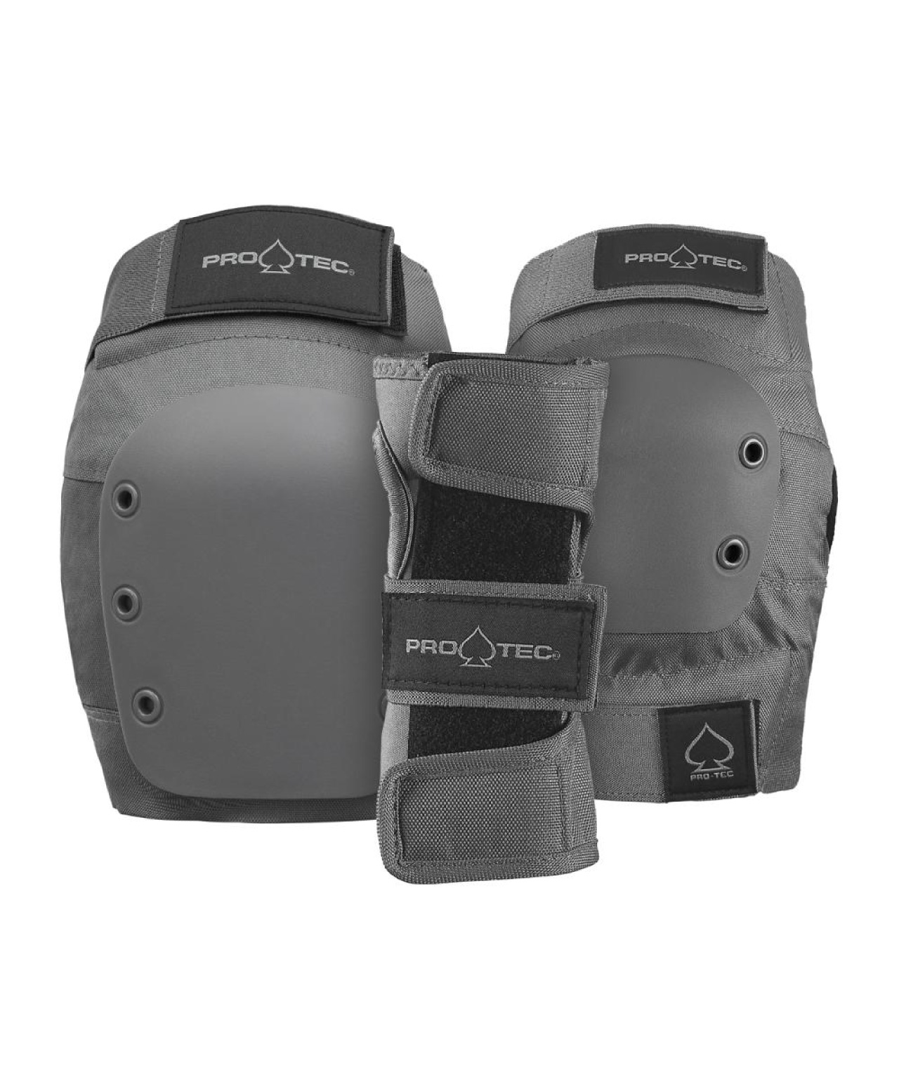 PRO-TEC STREET GEAR JUNIOR 3-PACK OPEN PAD SET GREY
