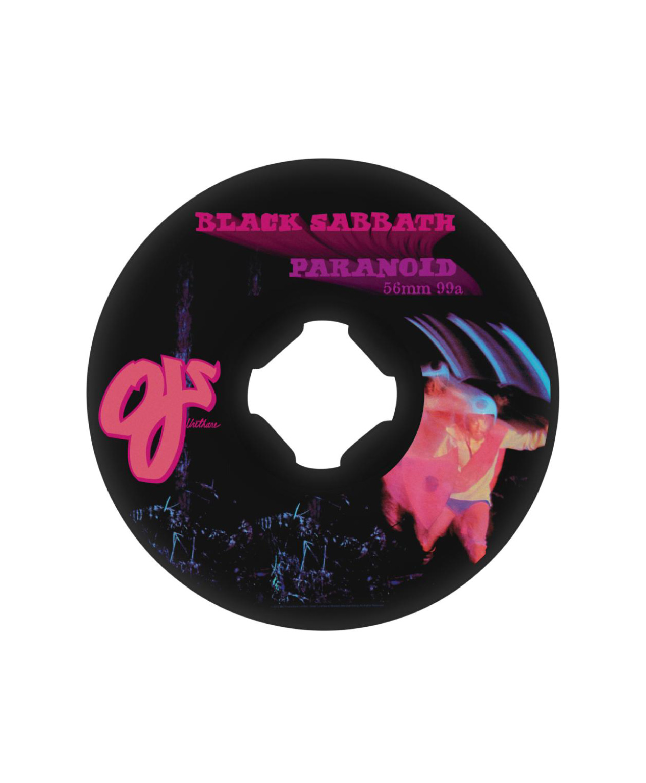 OJ BLACK SABBATH PARANOID 99A 56MM WHEELS BLACK
