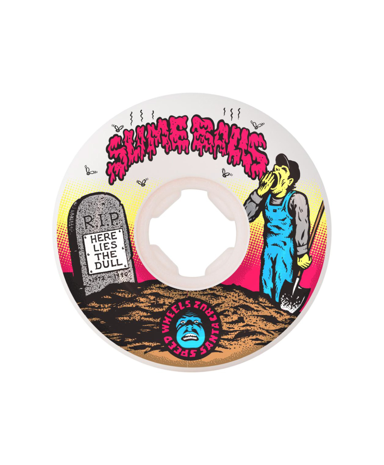 SLIME BALLS DEATH OF DULL VOMITS 95A 60MM WHEELS WHITE