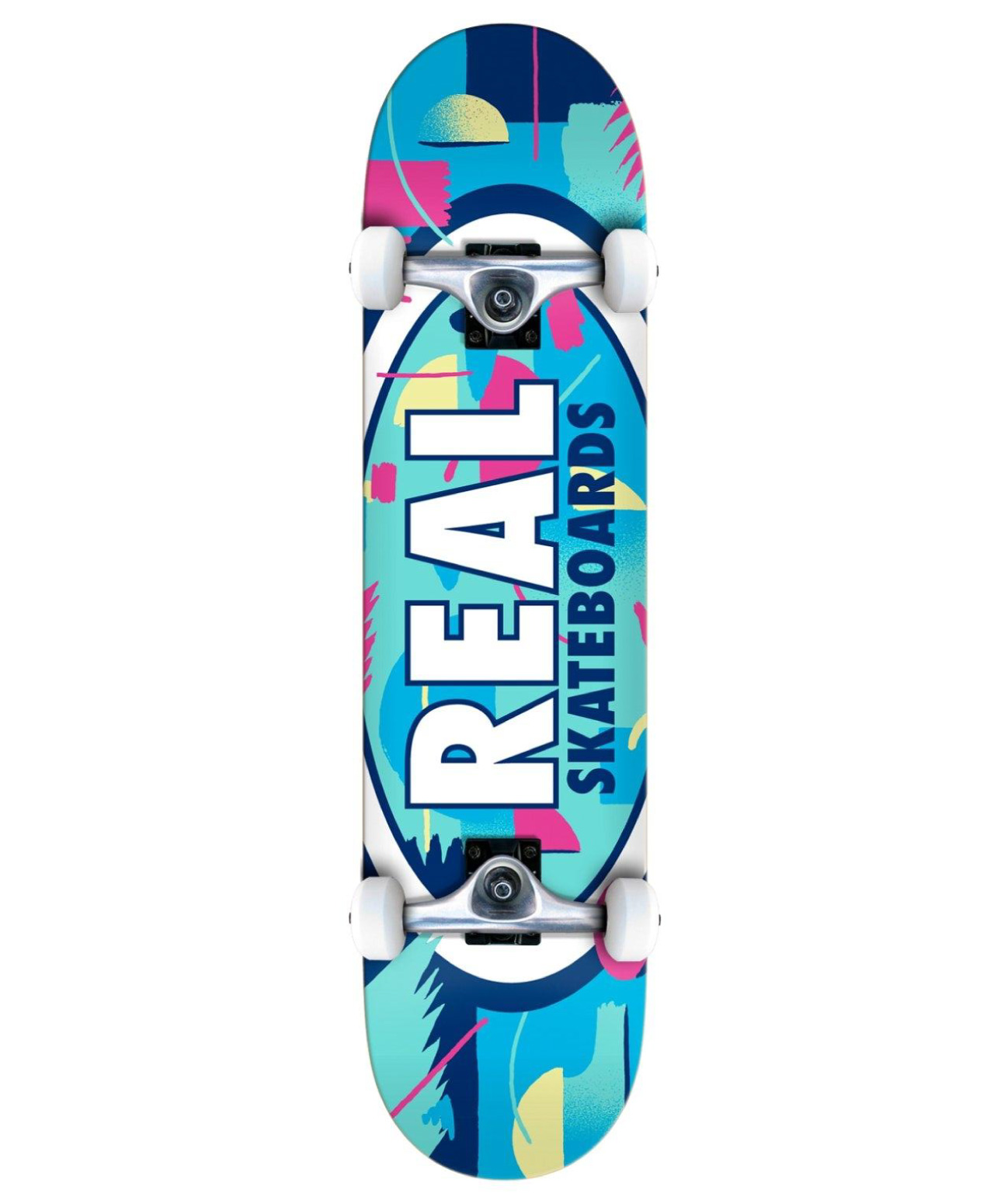 REAL OVAL OUTRUN COMPLETE SKATEBOARD 8.25 MULTI