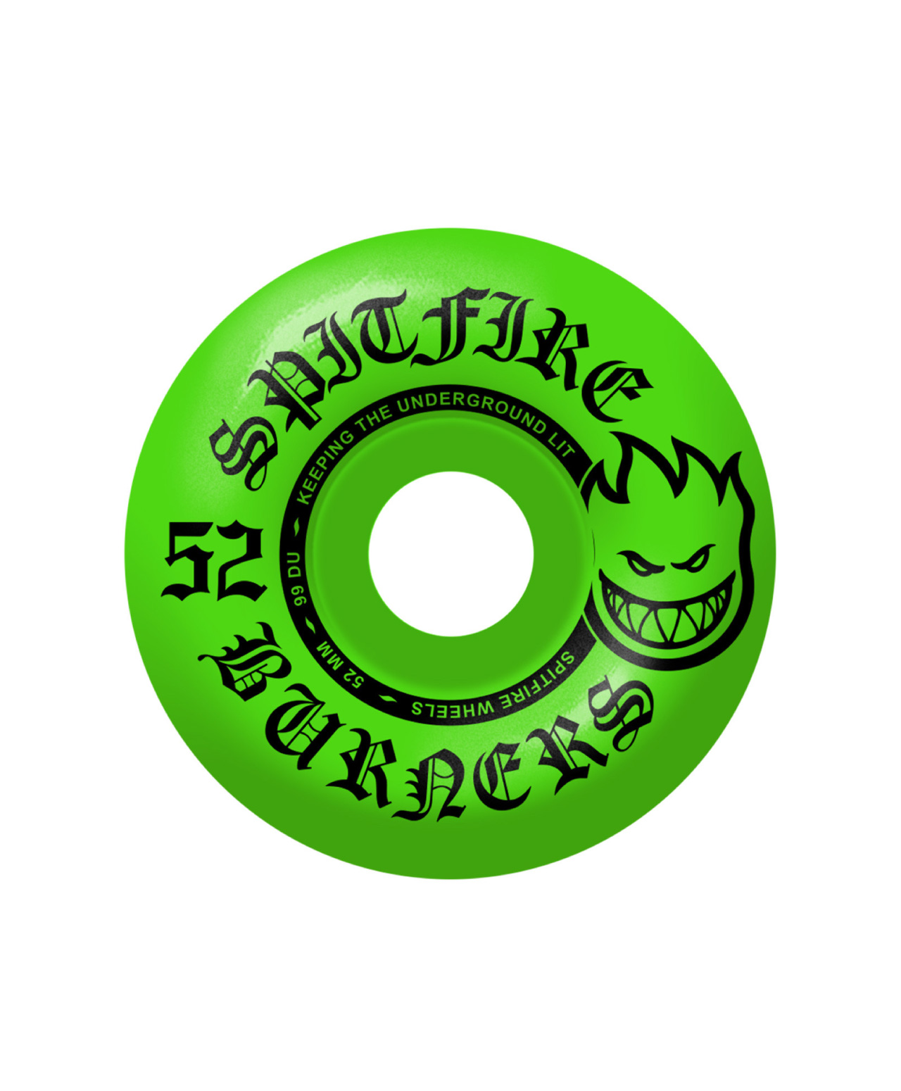SPITFIRE BURNER WHEELS 99A 52MM GREEN