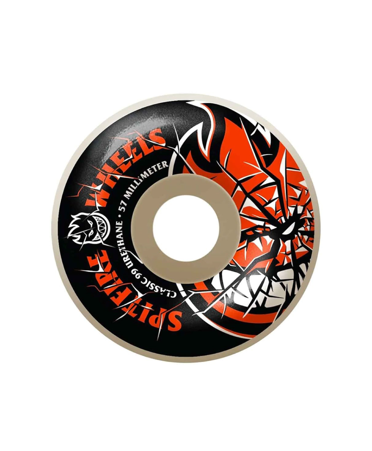 SPITFIRE BIGHEAD SHATTERED 99A 57MM WHEELS WHITE