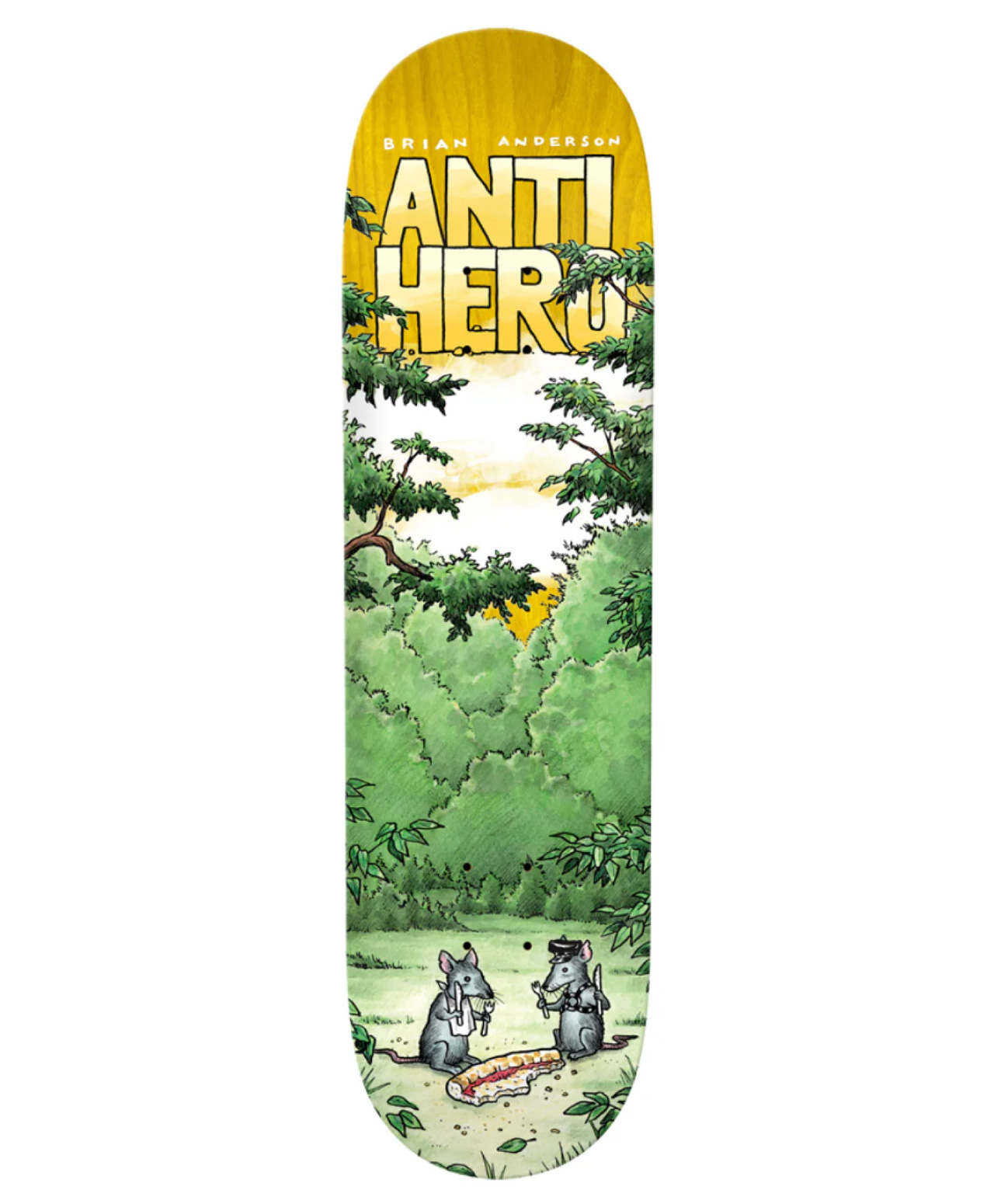 ANTIHERO ANDERSON LANDSCAPES SKATE DECK 8.75 MULTI
