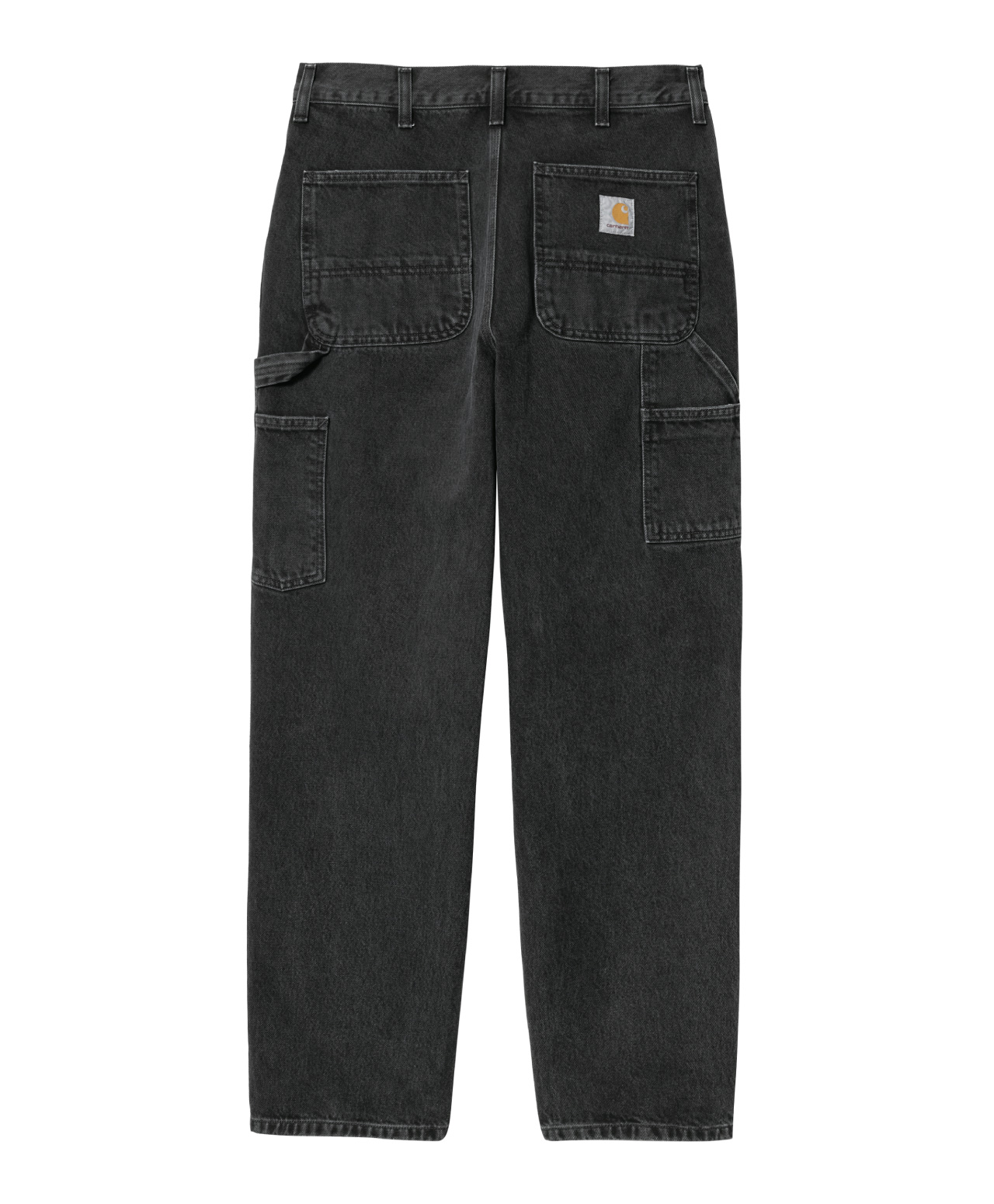 CARHARTT WIP SINGLE KNEE PANT BLACK STONE WASHED
