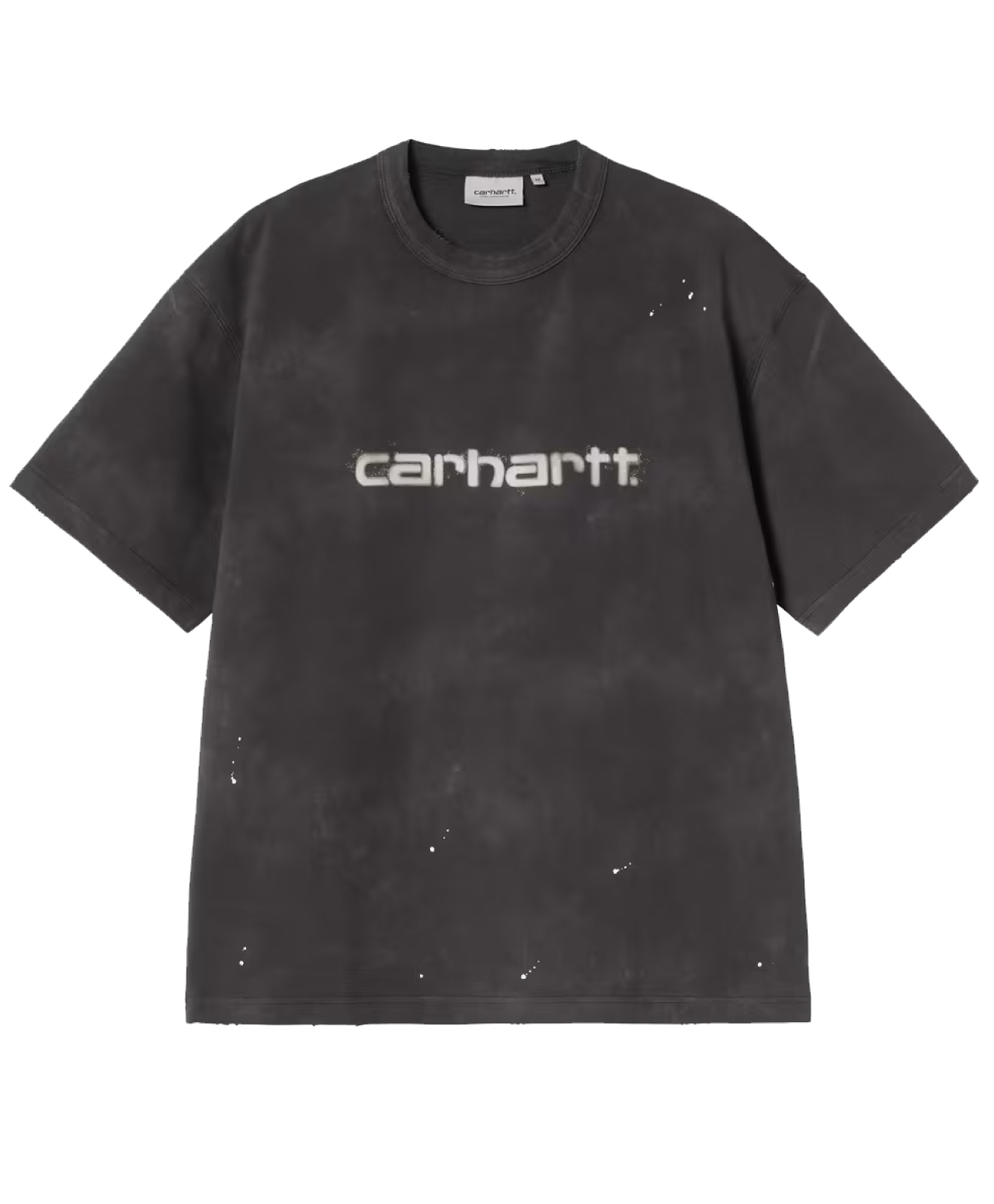 CARHARTT WIP PAINTER TEE BLACK DESTROY WASH SPLATTER