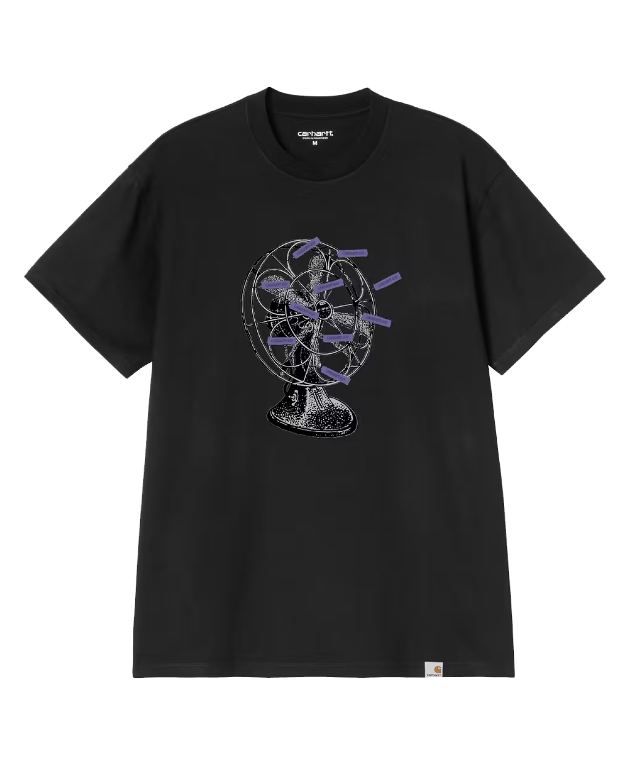 CARHARTT WIP FAN TEE BLACK
