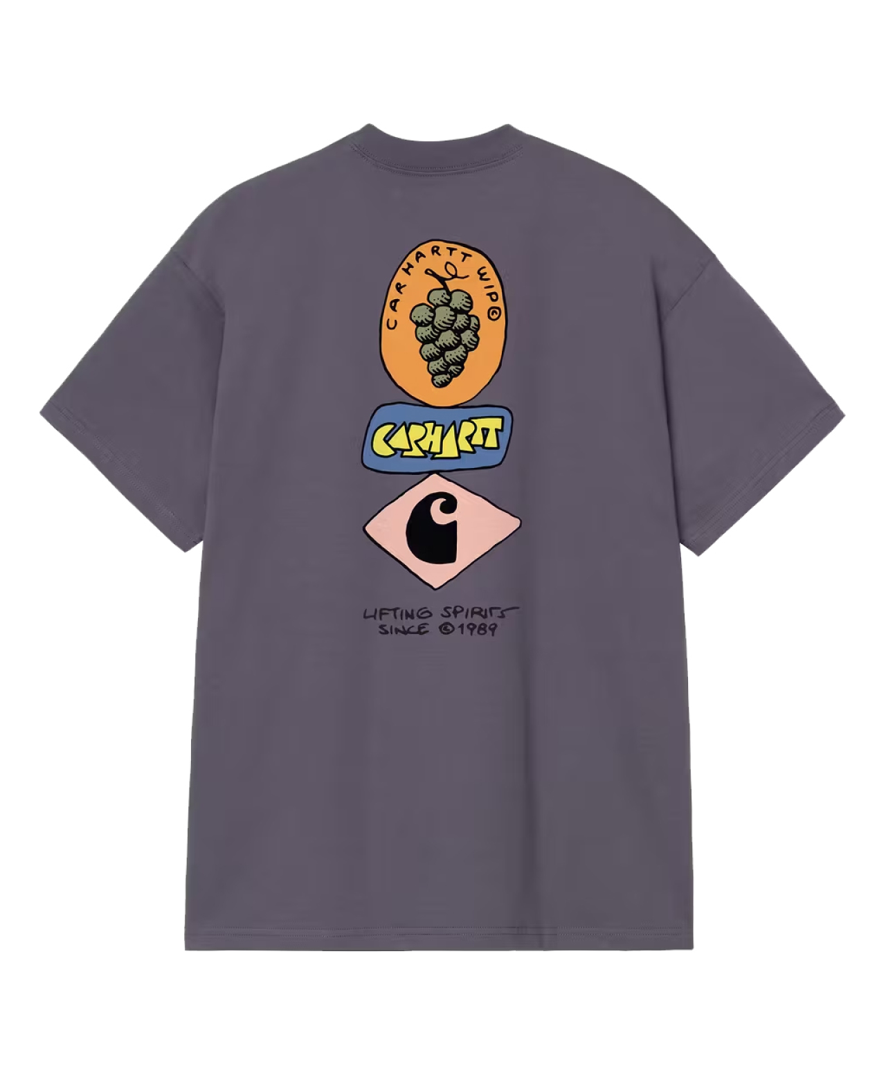CARHARTT WIP STACKED GRAPES TEE SHADY PURPLE