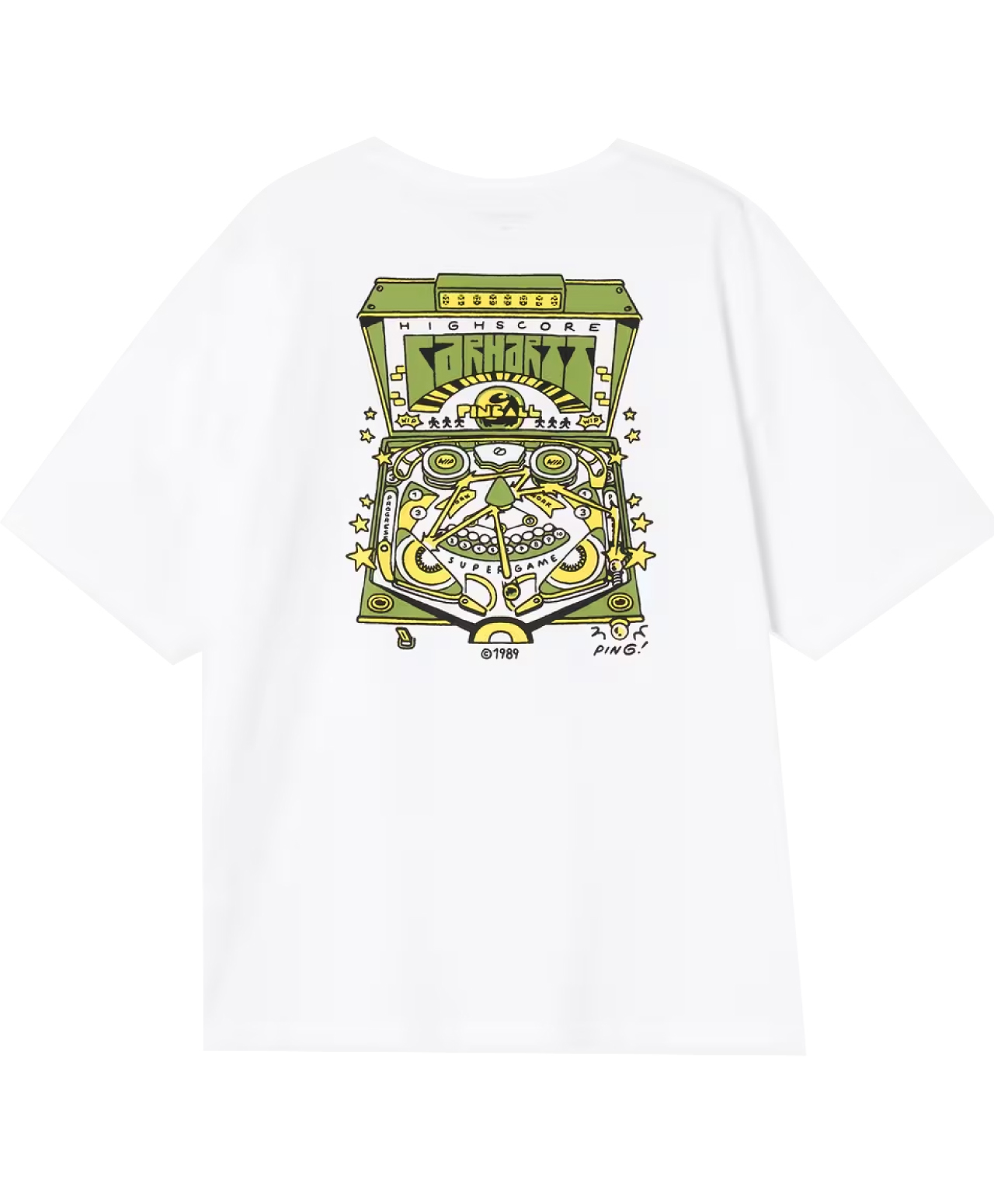 CARHARTT WIP PINBALL TEE WHITE