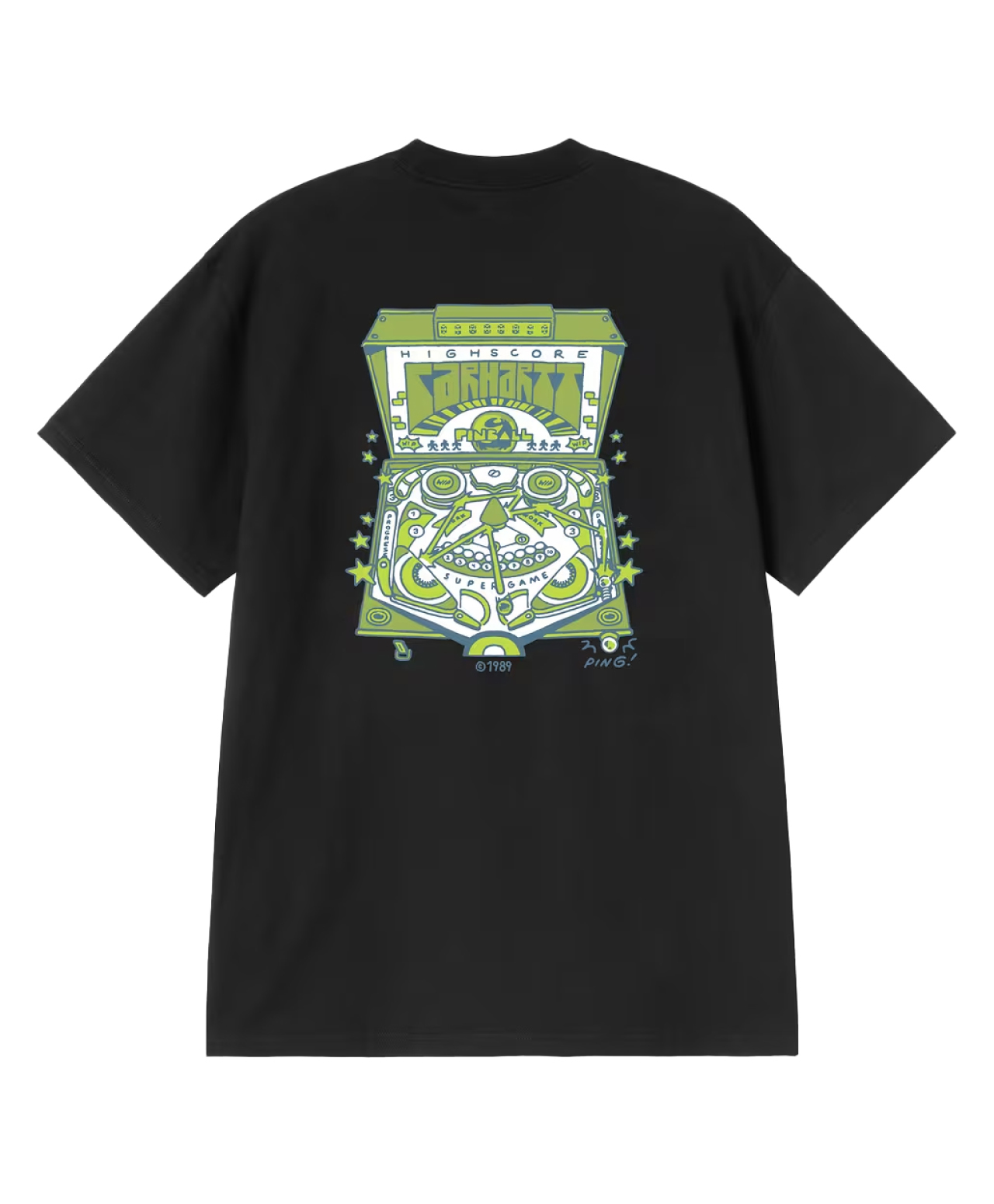 CARHARTT WIP PINBALL TEE BLACK
