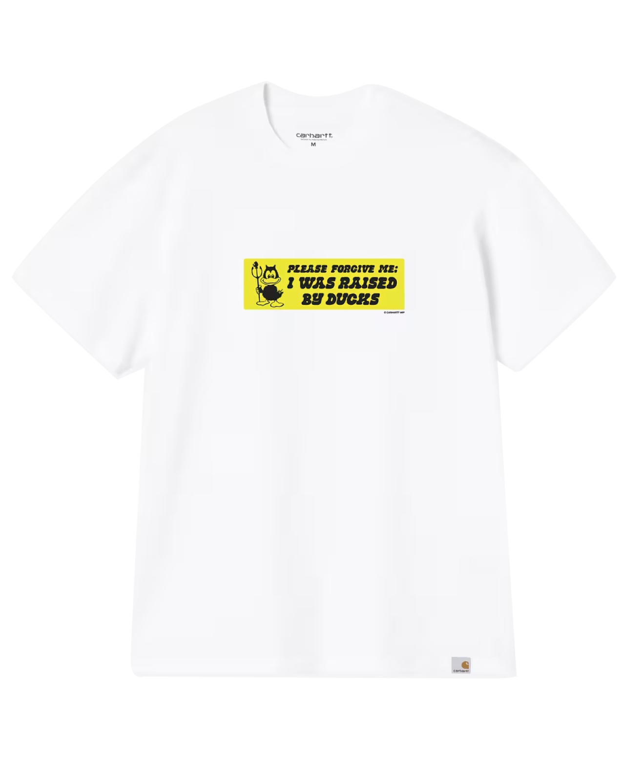 CARHARTT WIP BUMPER STICKERS TEE WHITE