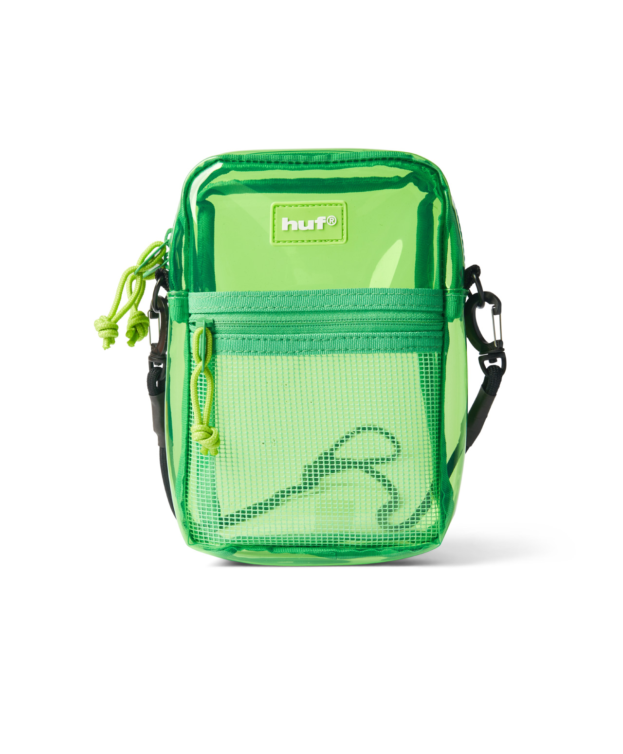 HUF MERCER TRANSPARENT SIDE BAG GREEN