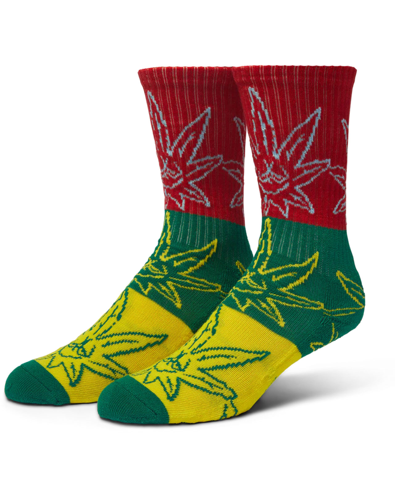 HUF GREEN BUDDY POP ART SOCKS MULTI