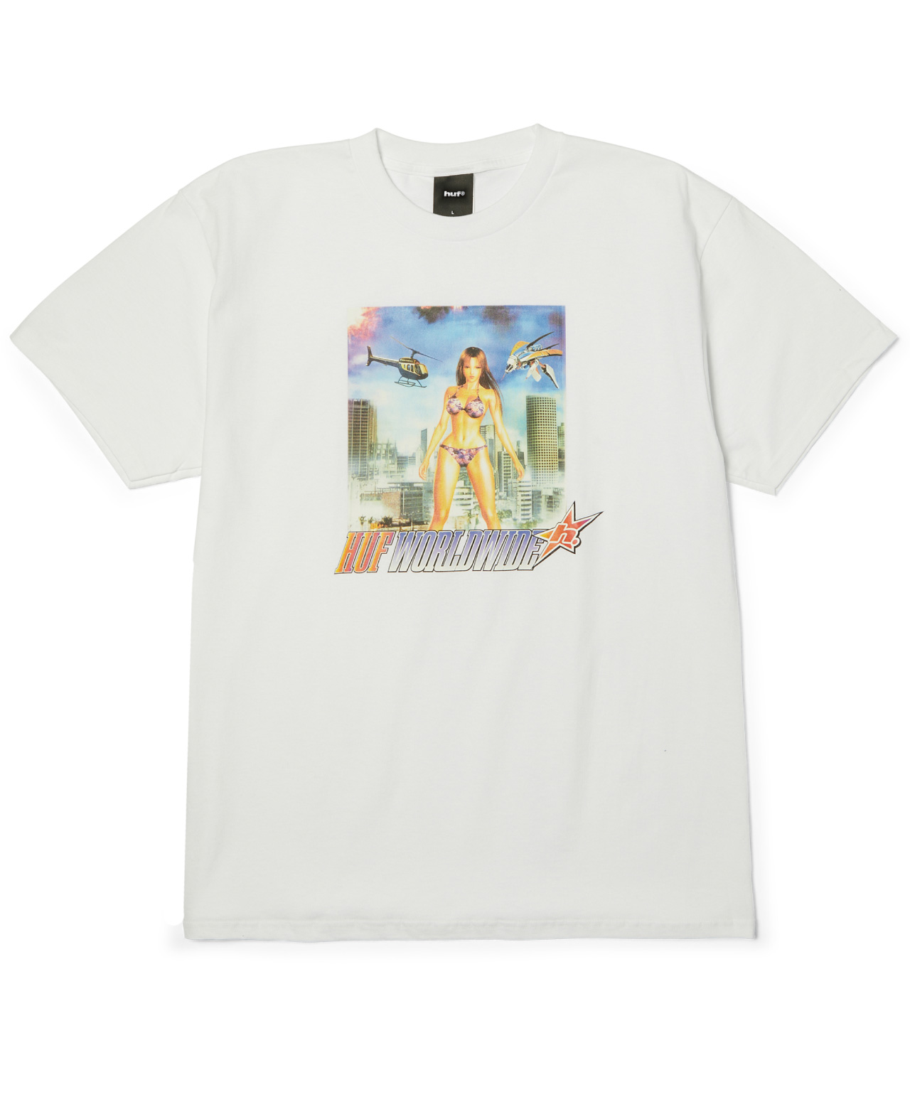 HUF IN THE SKIES TEE WHITE