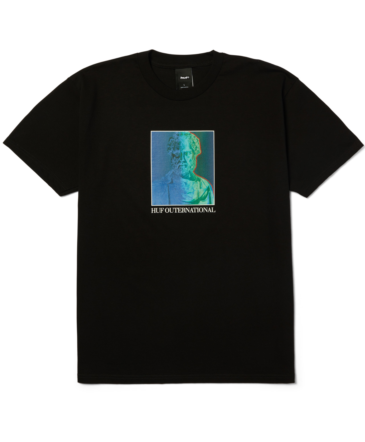 HUF HIGHER EDUCATION TEE BLACK
