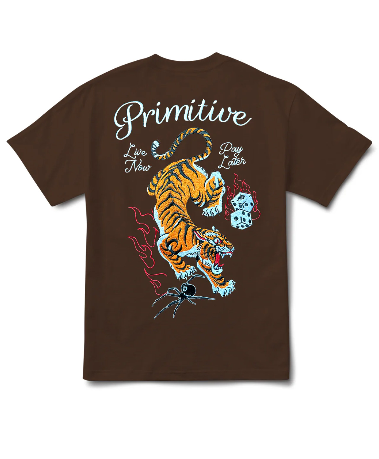 PRIMITIVE BIG CITY HEAVYWEIGHT TEE BROWN