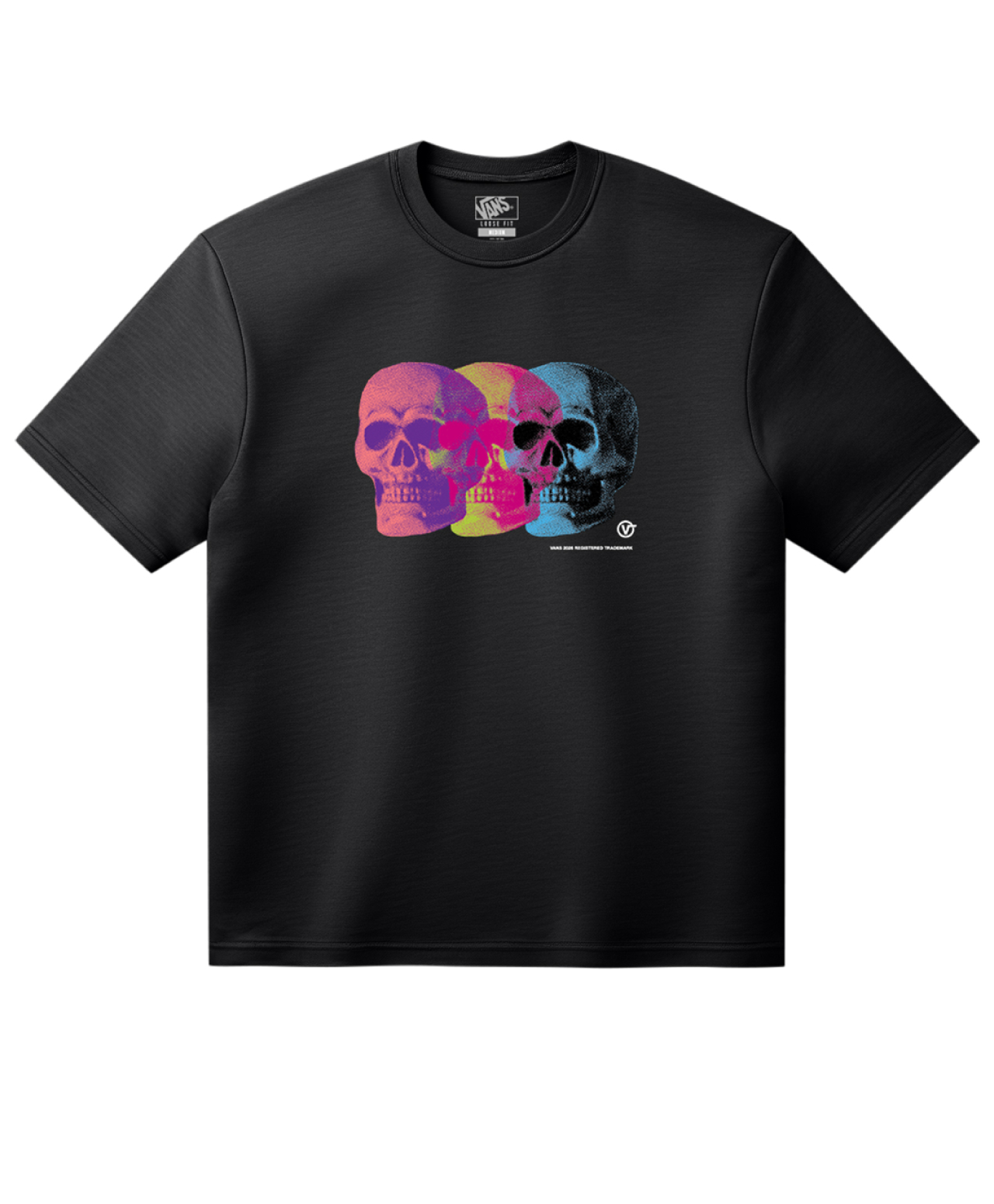 VANS BONE HEAD LOOSE TEE BLACK