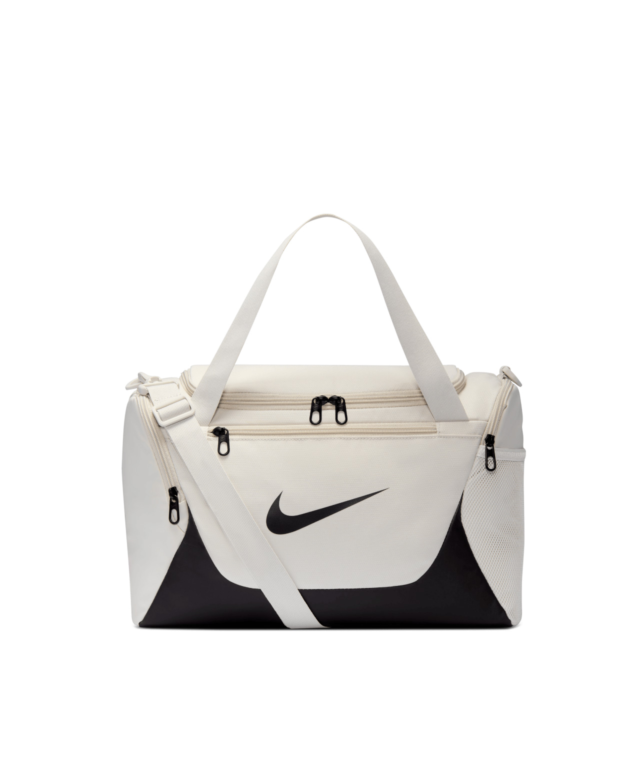 NIKE BRASILIA EXTRA SMALL DUFFLE BAG LIGHT BONE/BLACK
