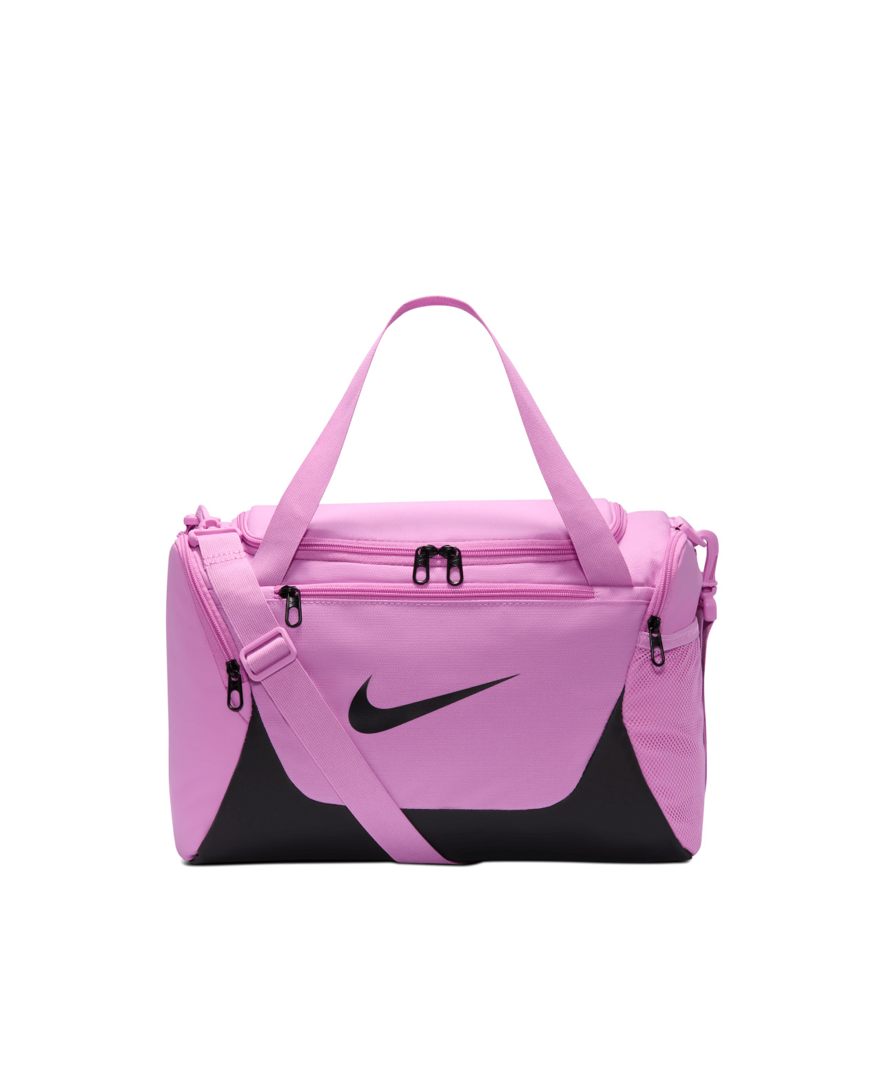 NIKE BRASILIA EXTRA SMALL DUFFLE BAG LIGHT MAGENTA/BLACK