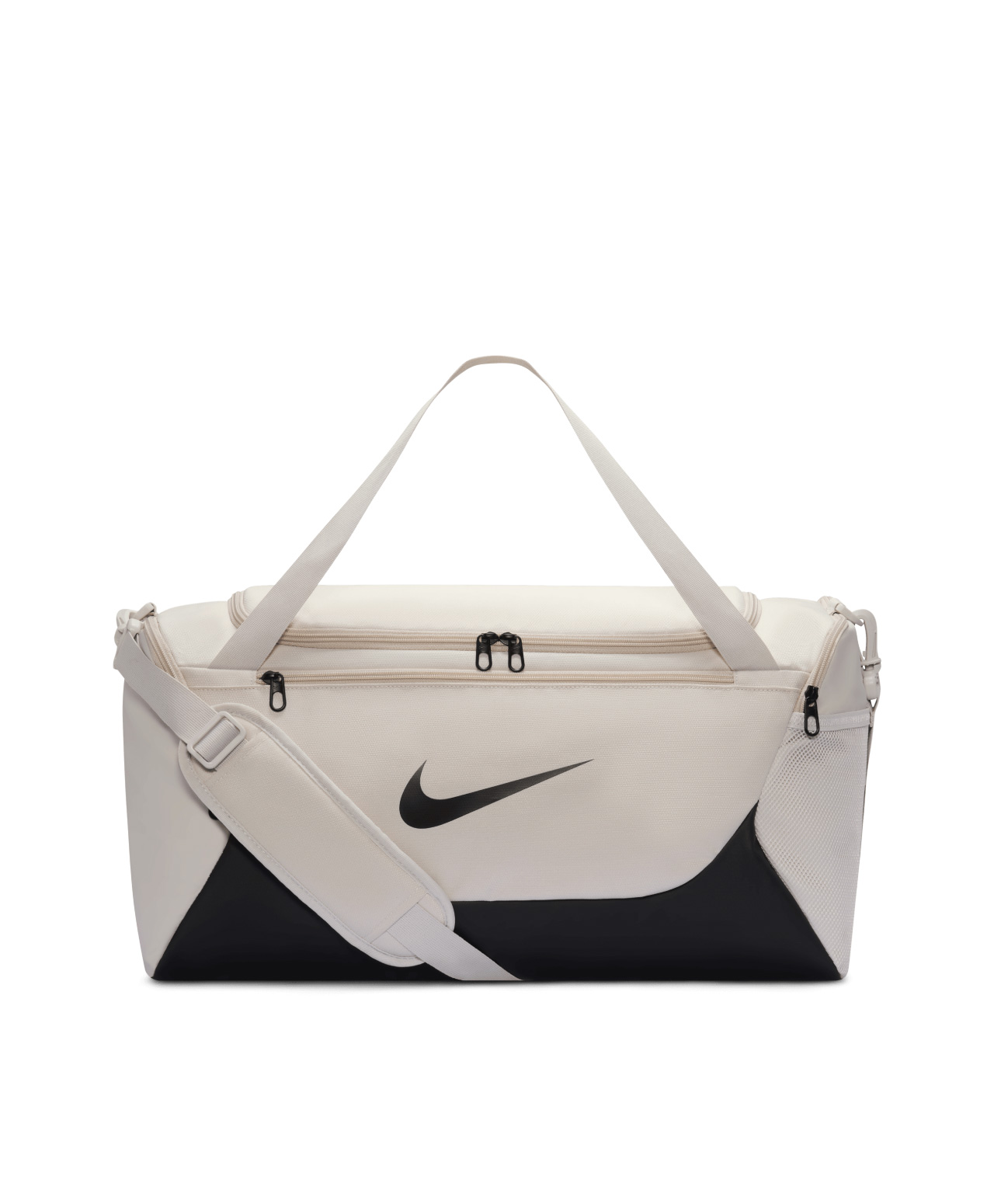 NIKE BRASILIA SMALL DUFFLE BAG LIGHT BONE/BLACK