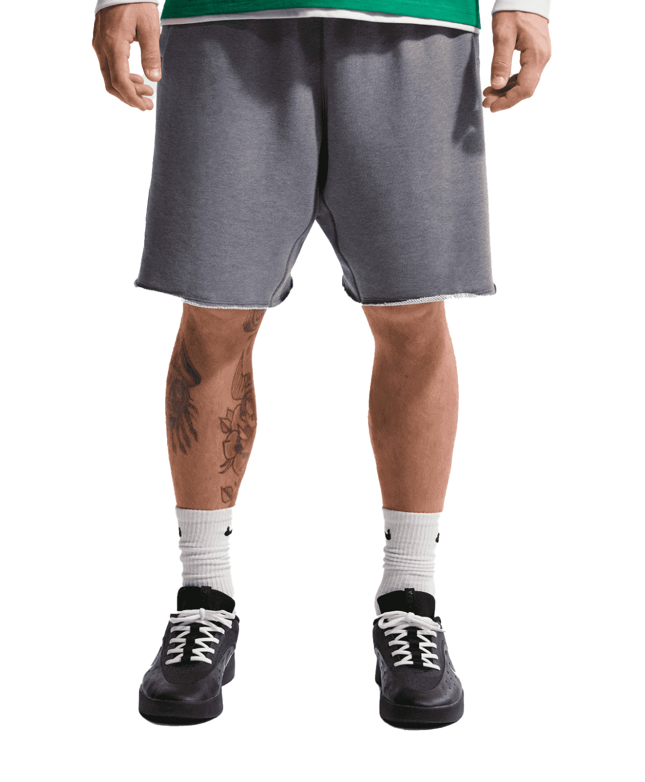 NIKE SB GRAPHIC FLEECE SHORTS COOL GREY/WHITE