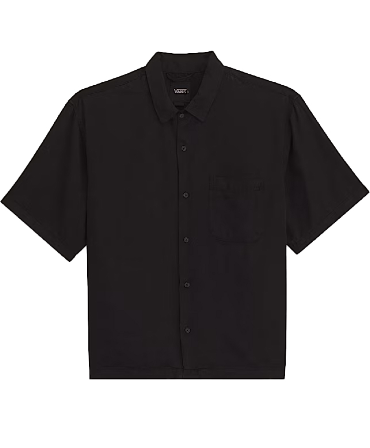 VANS VAN DOREN TENCEL CHECK CAMP SHIRT BLACK