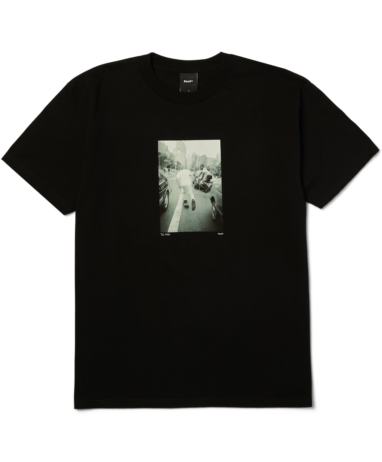 HUF FIGHT THE TRAFFIC TEE BLACK