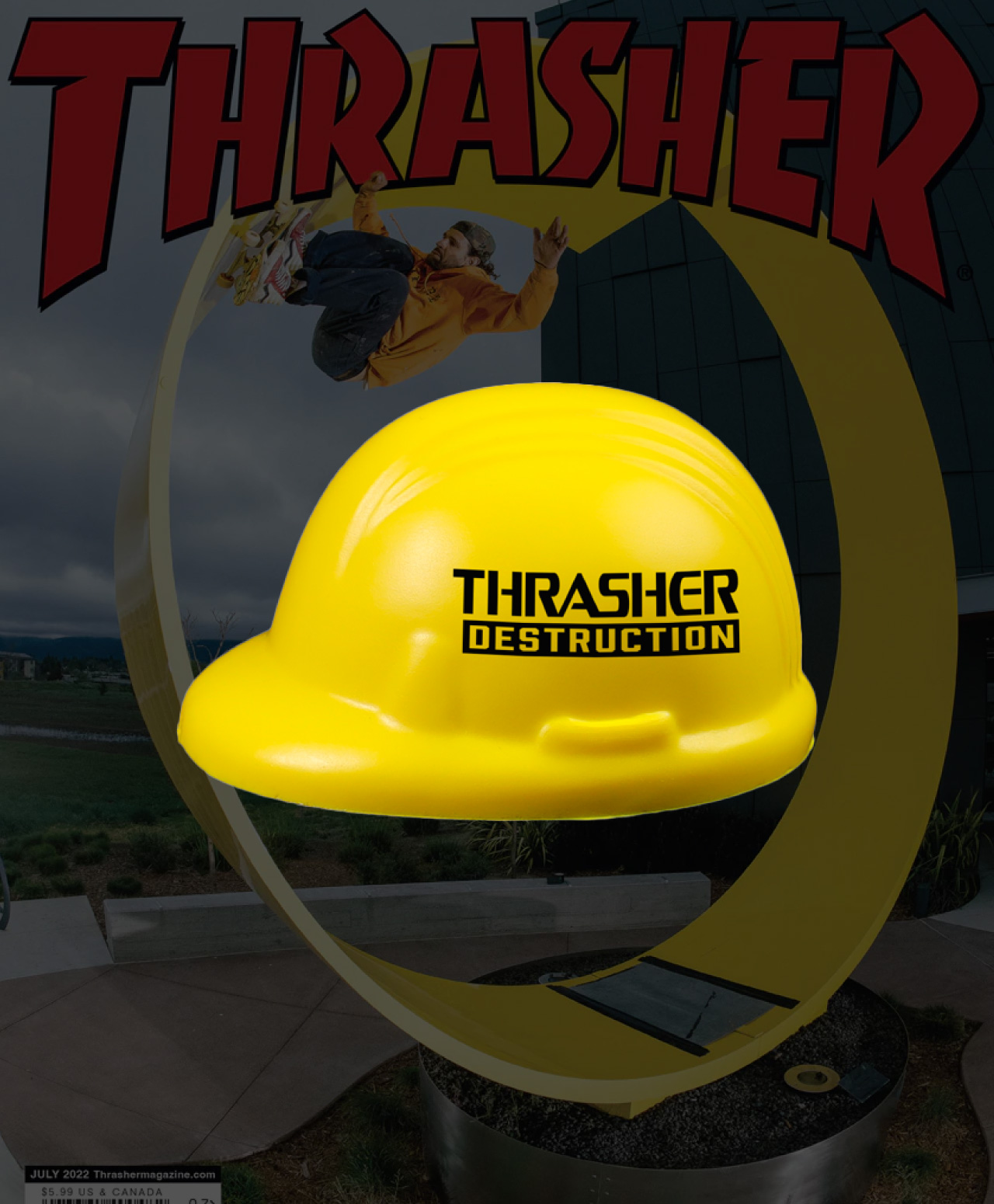 THRASHER DESTRUCTION STRESS RELIEVER YELLOW