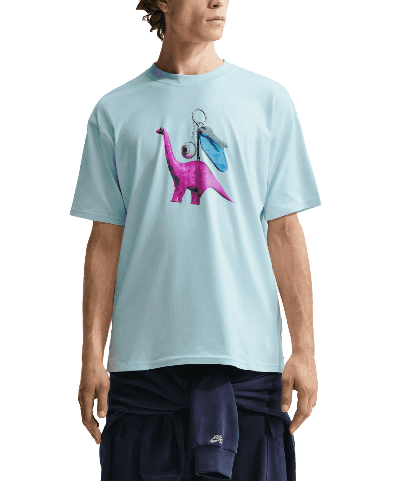 NIKE SB DINO KEYCHAIN TEE GLACIER BLUE
