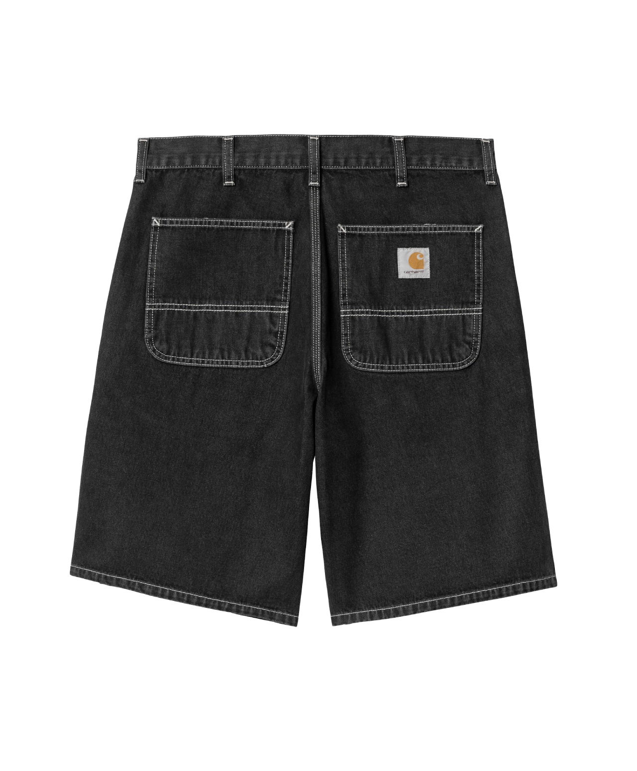 CARHARTT WIP SIMPLE SHORT BLACK HEAVY STONE WASH