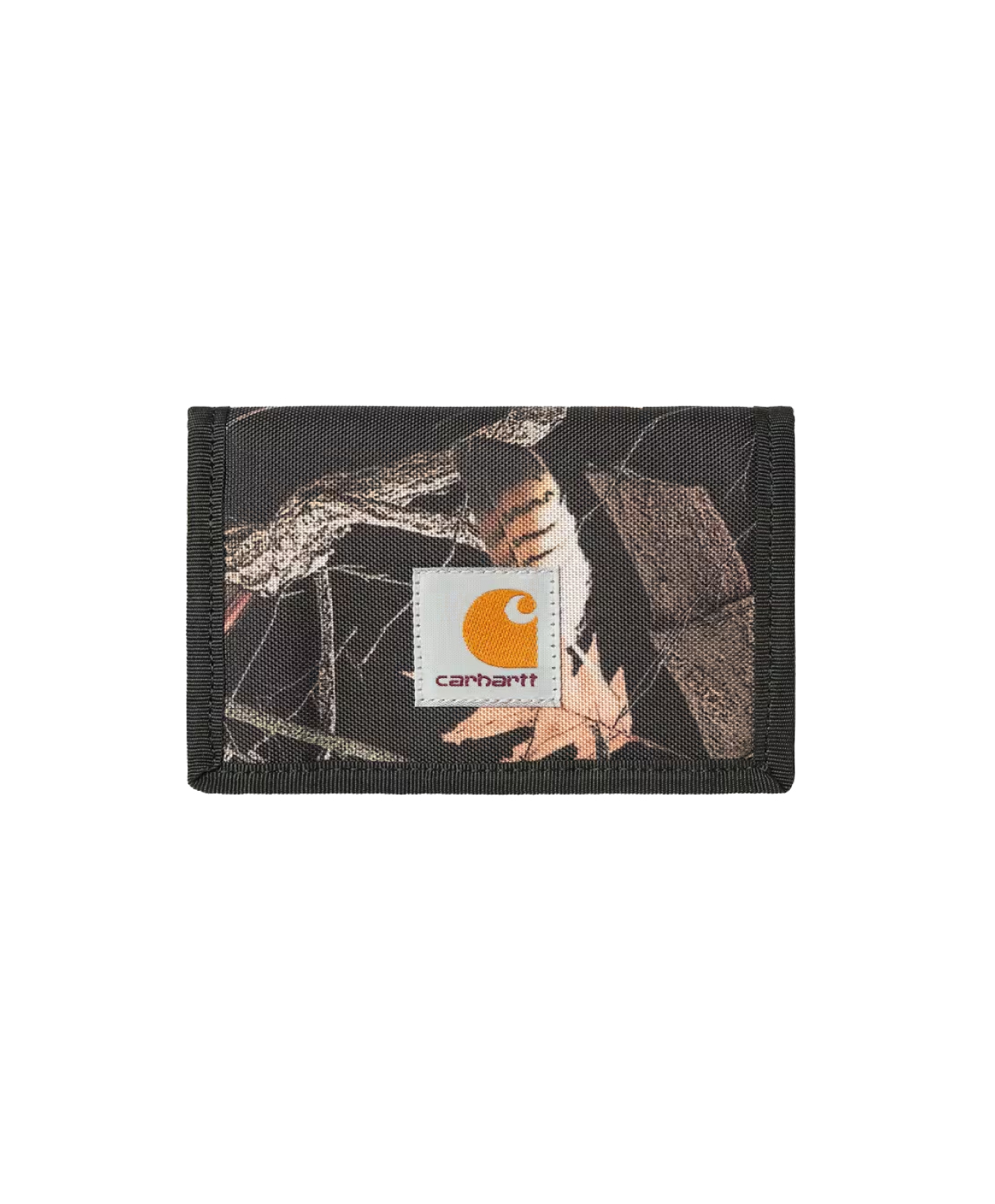 CARHARTT WIP ALEC WALLET CAMO FEATHER TREE/BLACK
