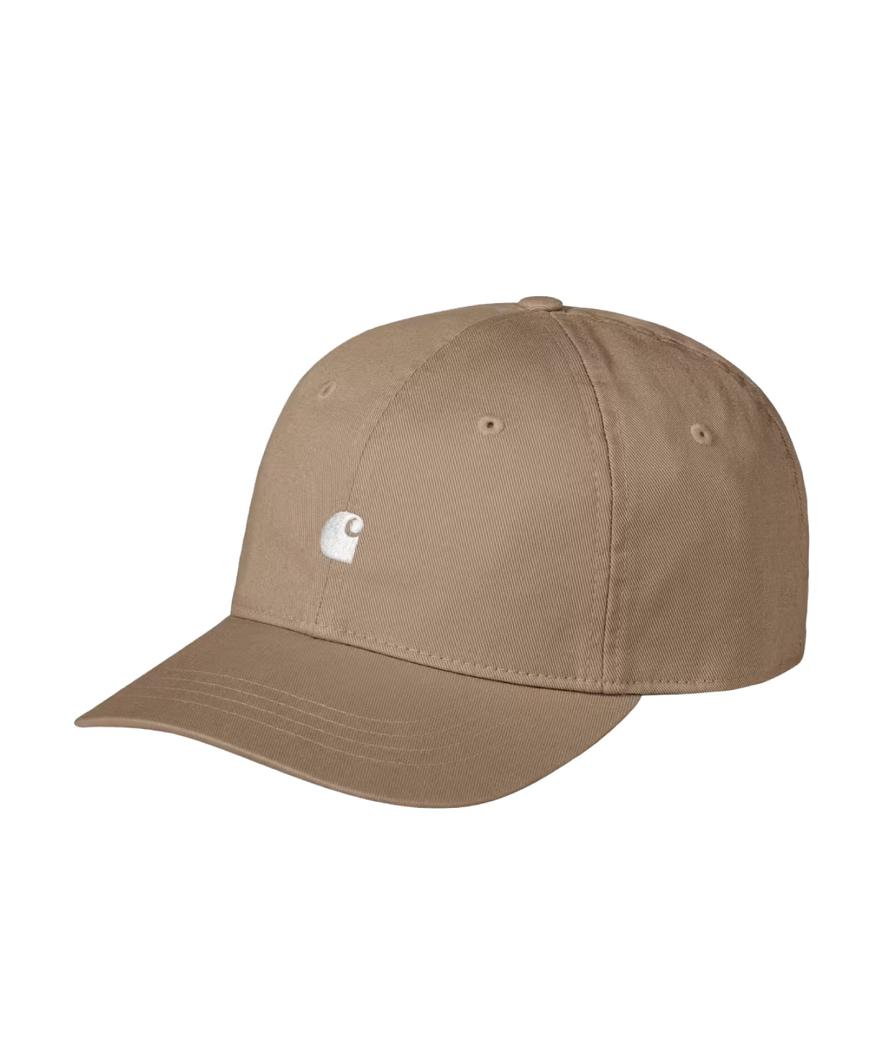 CARHARTT WIP MADISON LOGO CAP LEATHER/WHITE