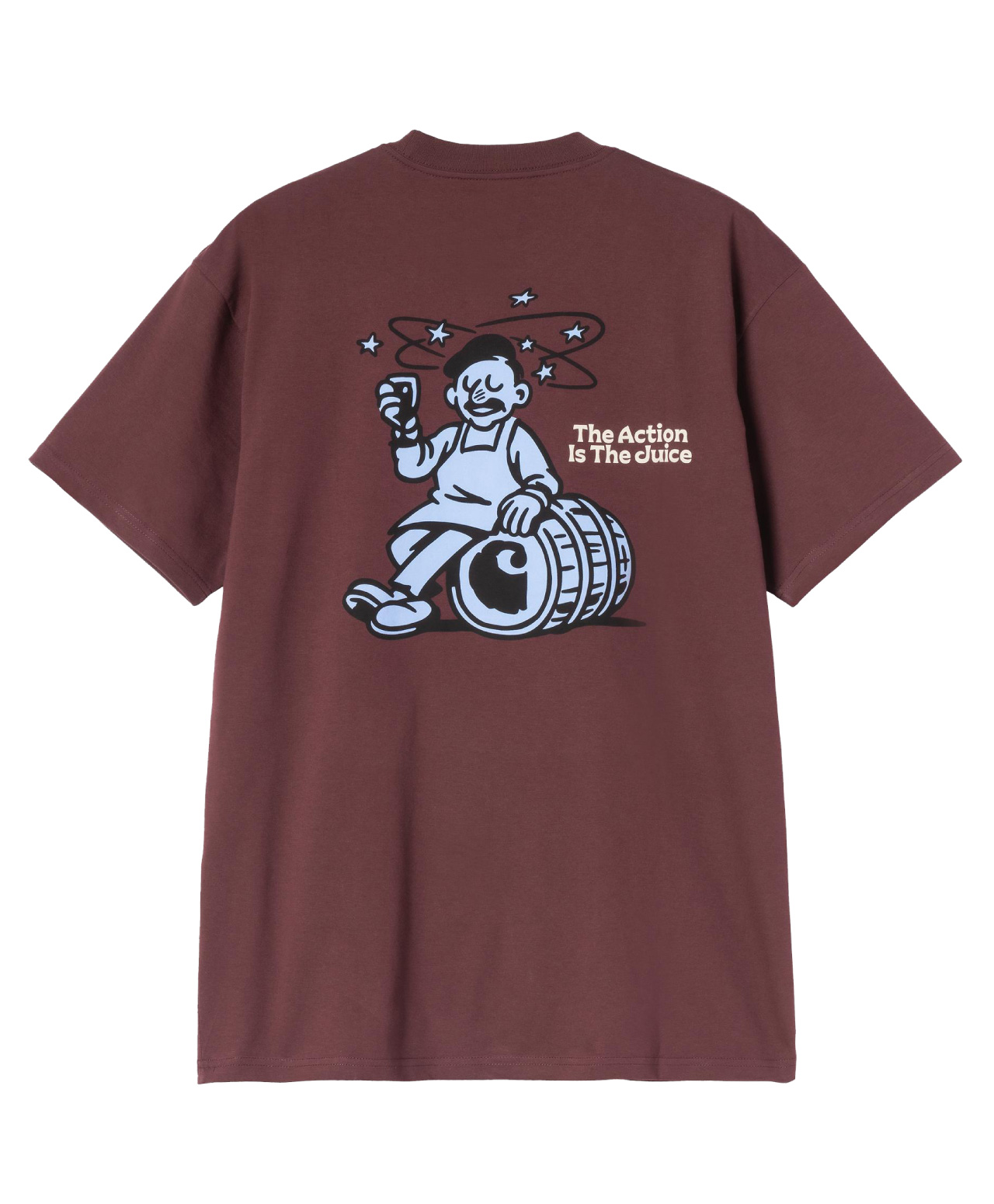 CARHARTT WIP GRAPE PICKER TEE AMARONE