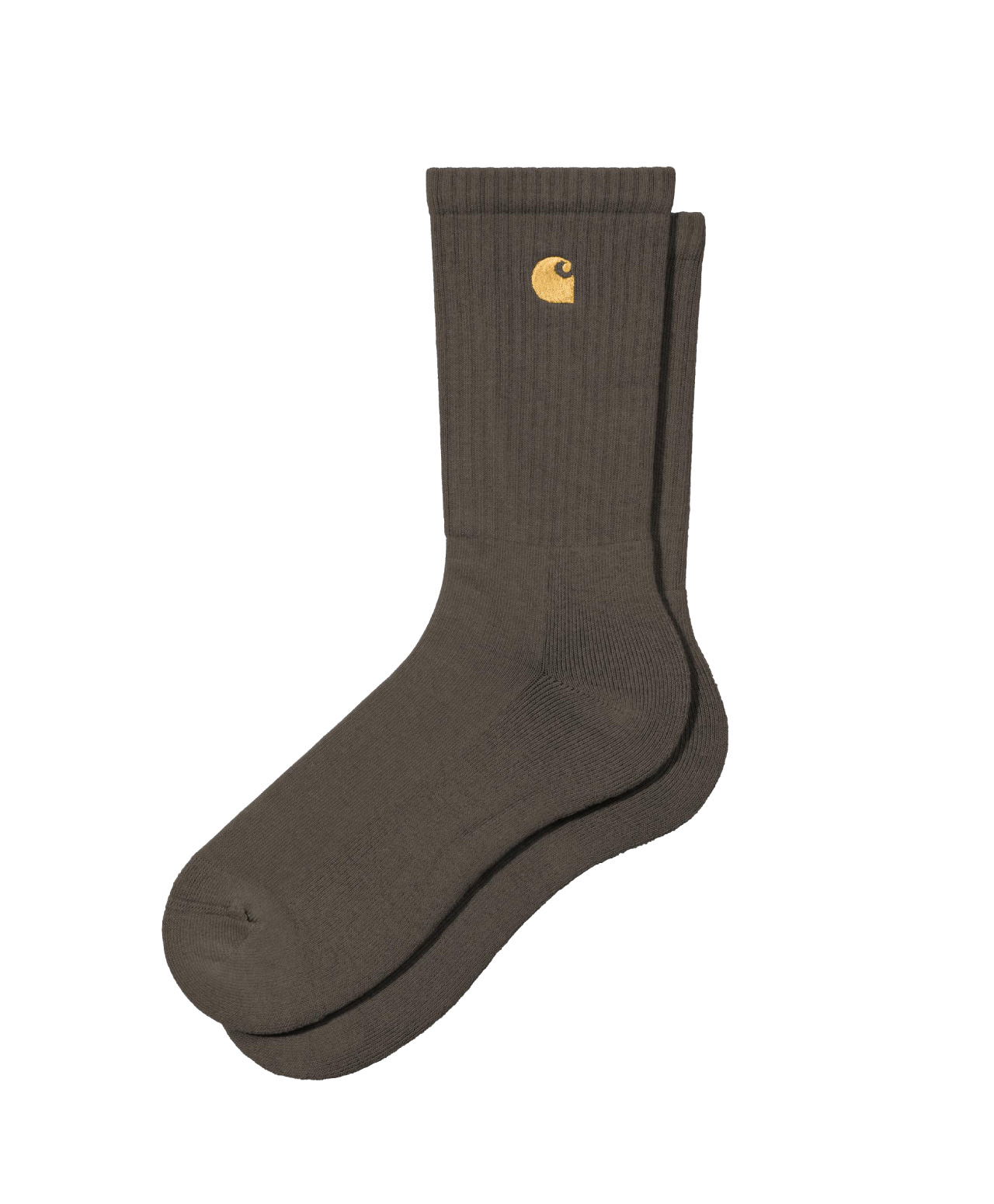 CARHARTT WIP CHASE SOCKS SHUNGITE/GOLD
