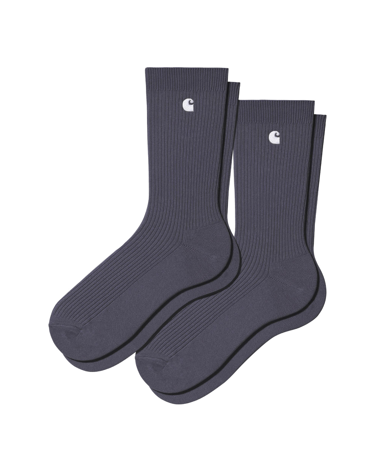 CARHARTT WIP MADISON 2-PACK SOCKS SHADY PURPLE/WHITE