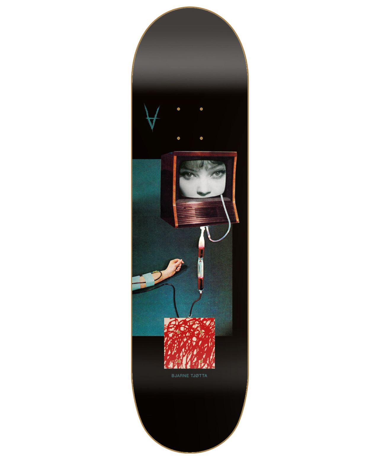 ANTIZ BJARNE TJØTTA SKATE DECK BLACK